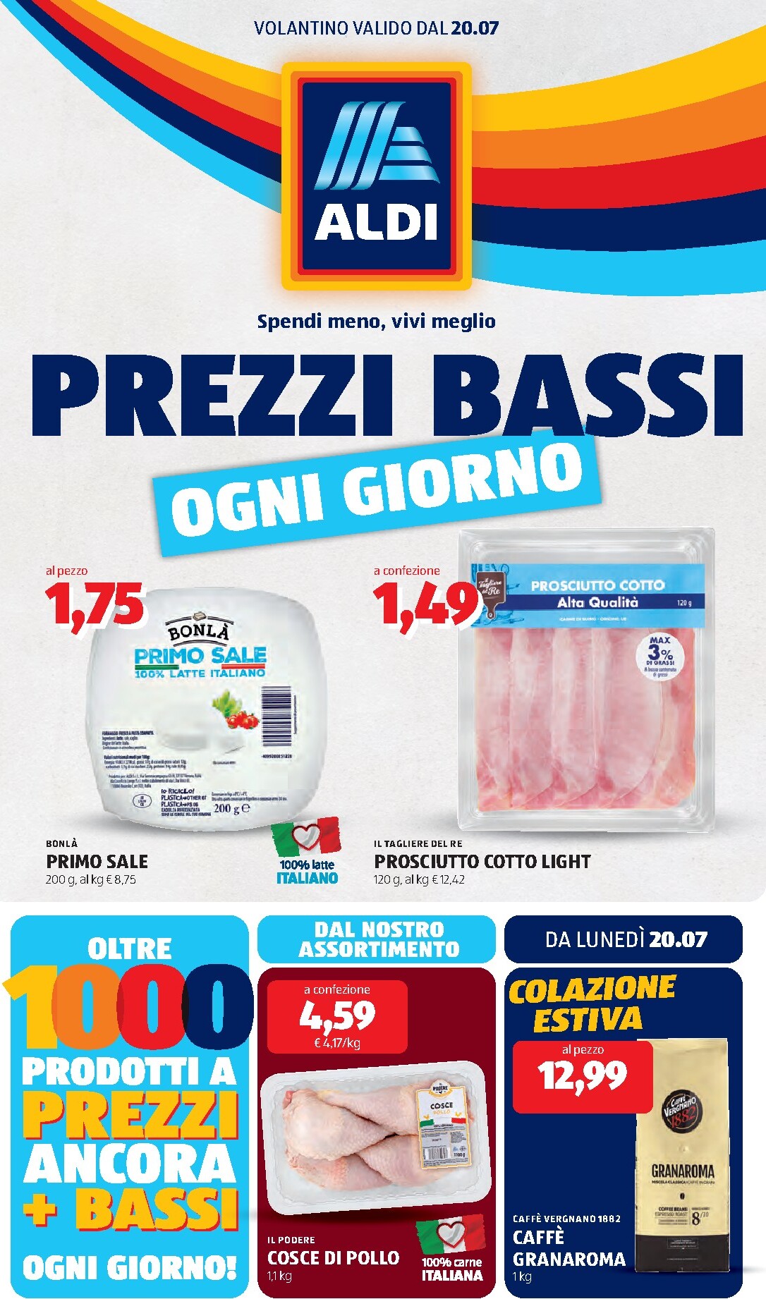 Volantino ALDI - Sfoglia il volantino della prossima settimana per la prossima settimana dal lunedì 20/07/2026 al venerdì 31/07/2026