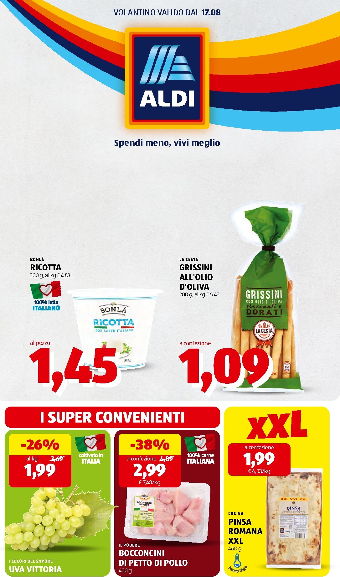 Volantino ALDI per la prossima settimana dal lunedì 17/08/2026 al domenica 23/08/2026