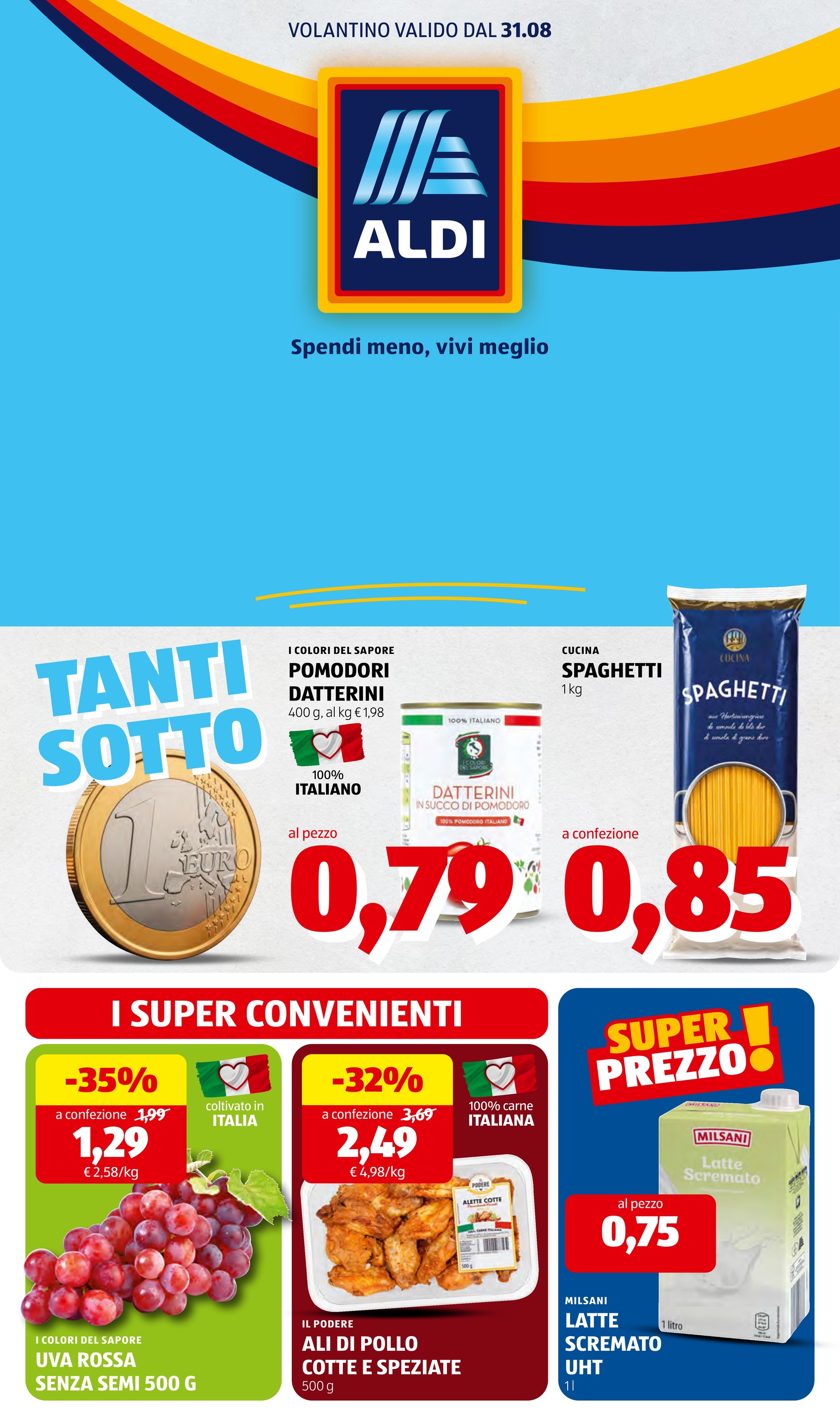 Volantino ALDI per la prossima settimana dal lunedì 31/08/2026 al domenica 06/09/2026