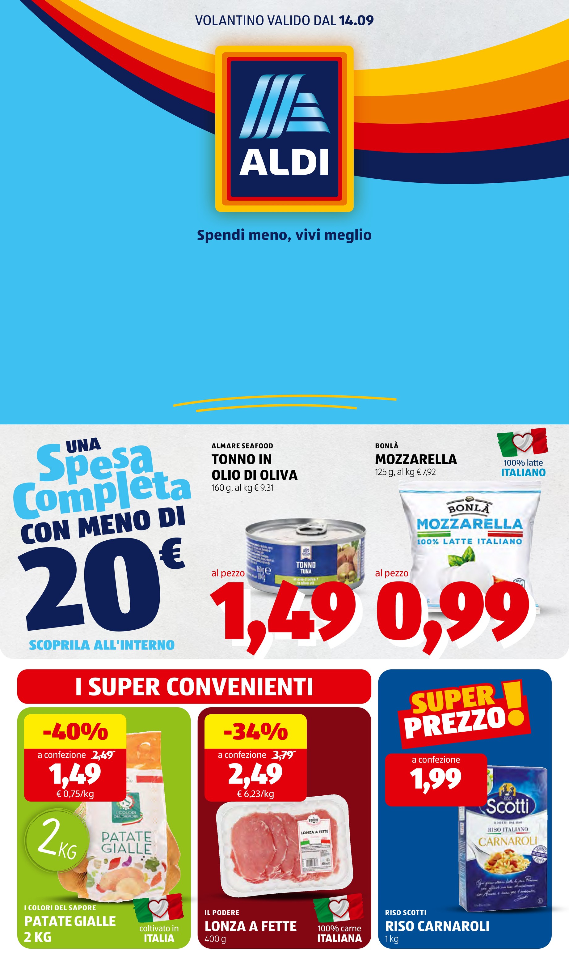 Volantino ALDI per la prossima settimana dal lunedì 14/09/2026 al domenica 20/09/2026
