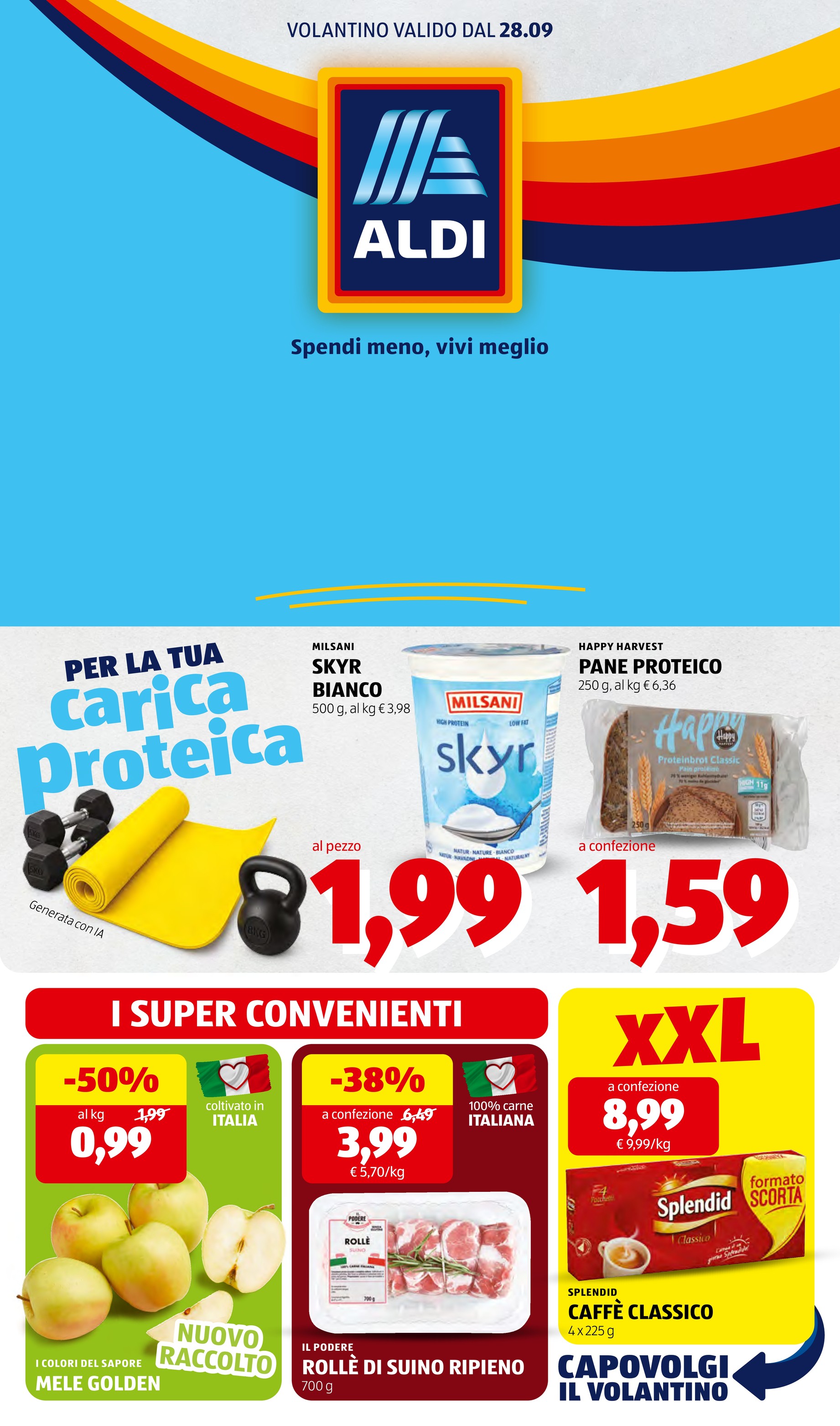 Volantino ALDI per la prossima settimana dal lunedì 28/09/2026 al domenica 04/10/2026