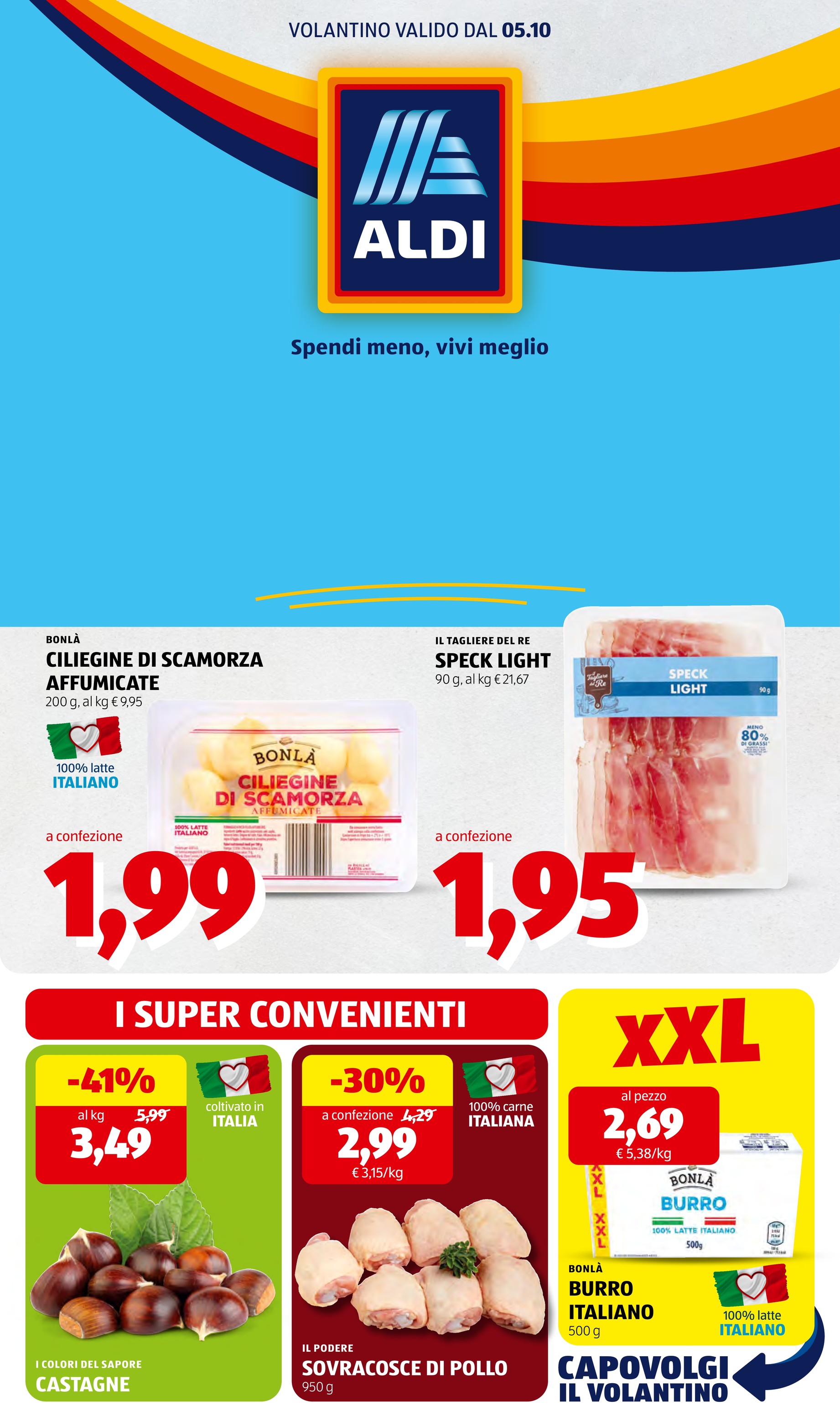 Volantino ALDI per la prossima settimana dal lunedì 05/10/2026 al domenica 11/10/2026
