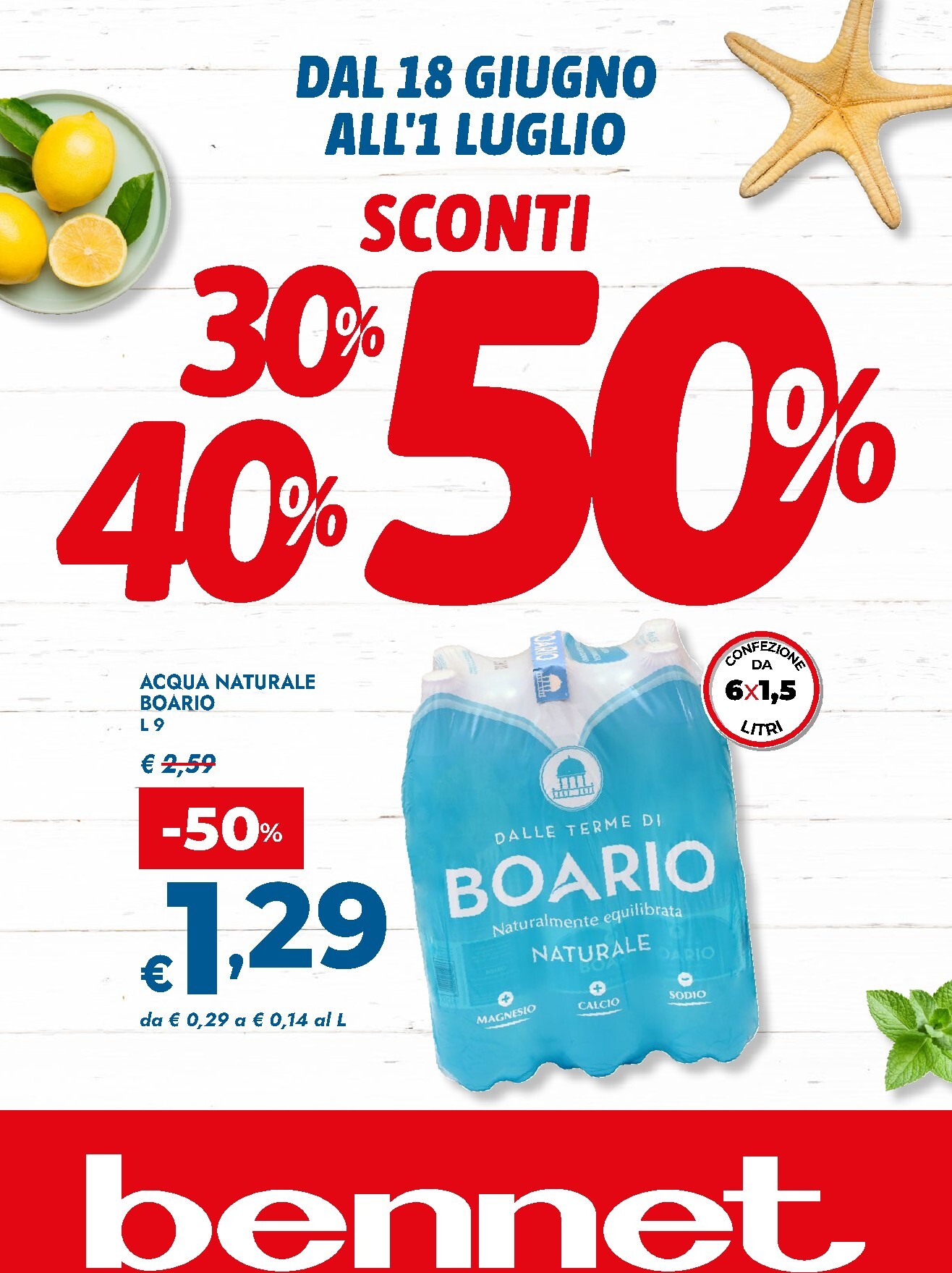 Volantino attuale di Bennet valido dal giovedì 18/06/2026 al mercoledì 01/07/2026