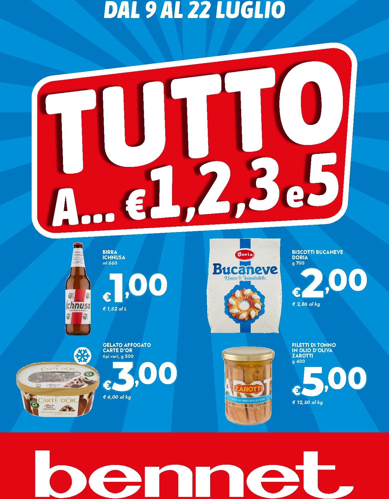 Volantino attuale di Bennet valido dal giovedì 09/07/2026 al mercoledì 22/07/2026