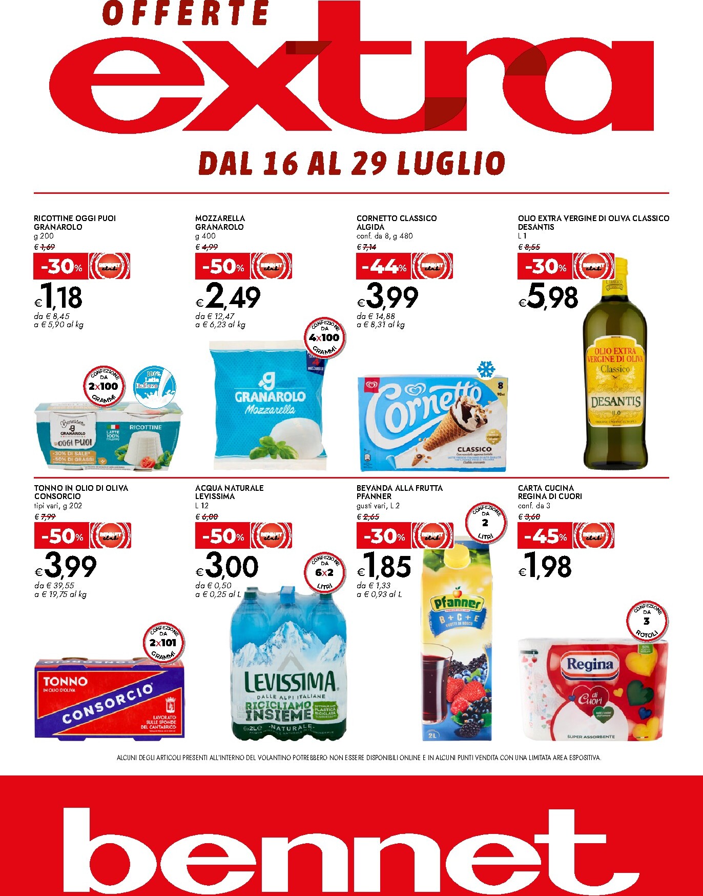 Volantino attuale di Bennet - Offerte Extra valido dal giovedì 16/07/2026 al mercoledì 29/07/2026