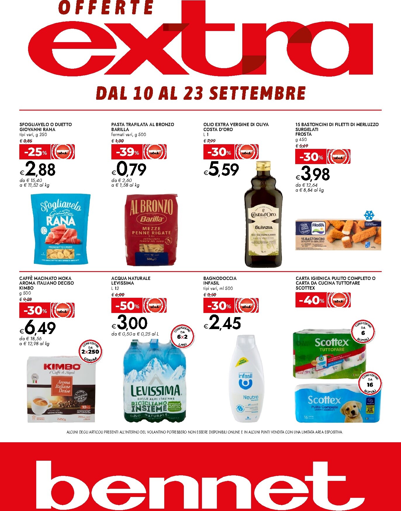 Volantino attuale di Bennet - Offerte Extra valido dal giovedì 10/09/2026 al mercoledì 23/09/2026