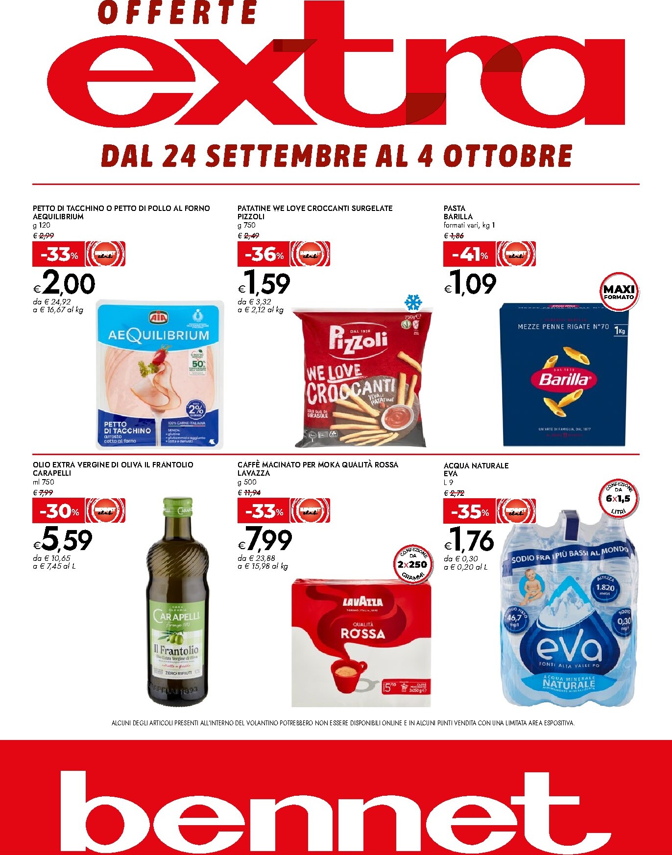 Volantino attuale di Bennet - Offerte Extra valido dal giovedì 24/09/2026 al domenica 04/10/2026