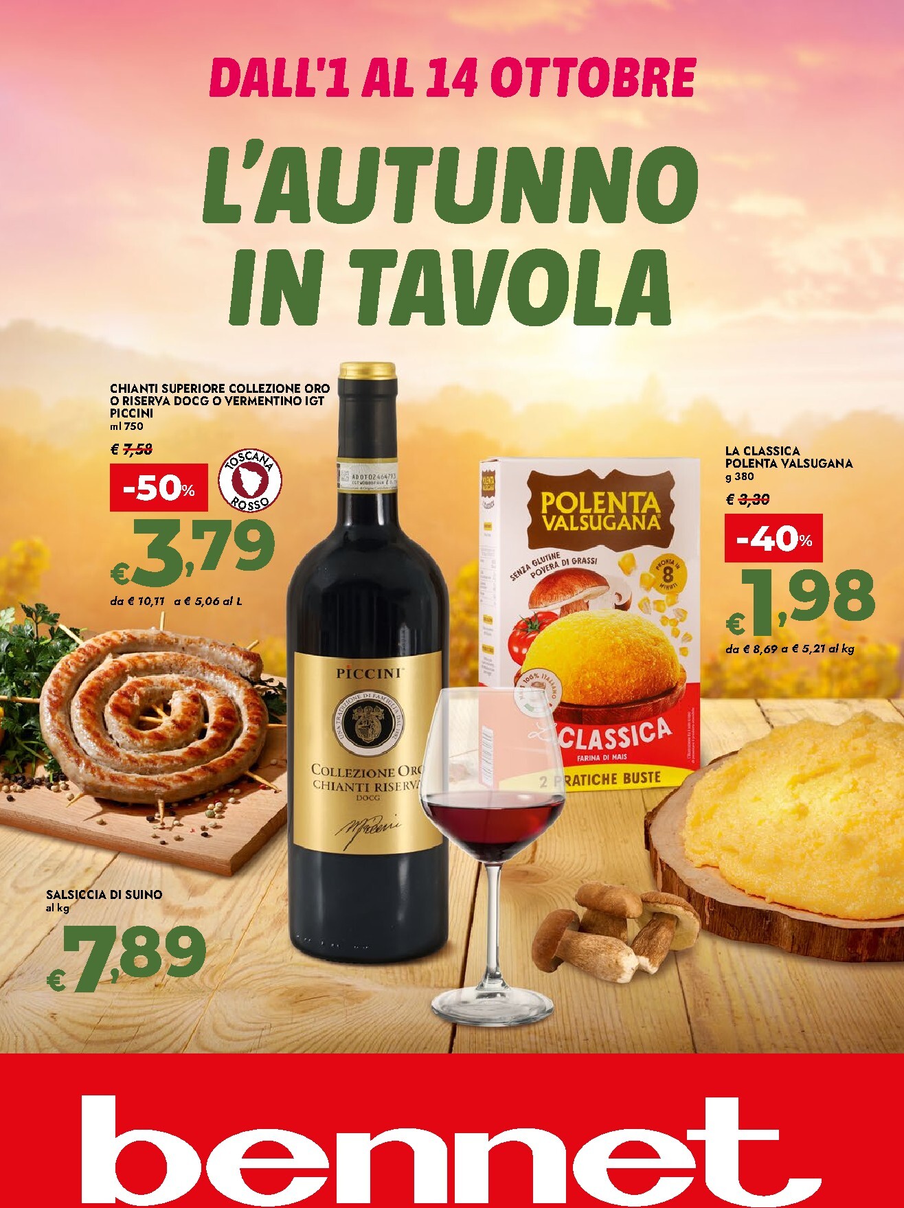 Volantino attuale di Bennet - L'autunno in Tavola valido dal giovedì 01/10/2026 al mercoledì 14/10/2026