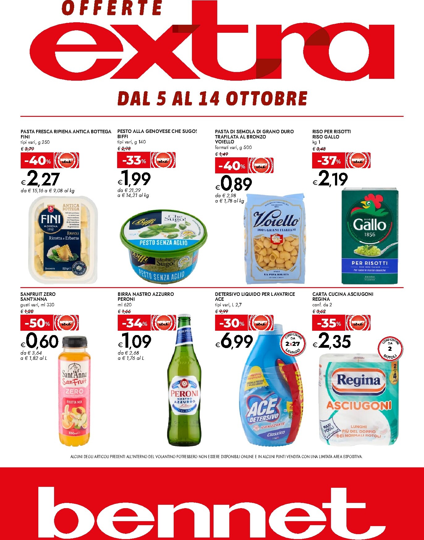 Volantino attuale di Bennet - Offerte Extra valido dal lunedì 05/10/2026 al mercoledì 14/10/2026
