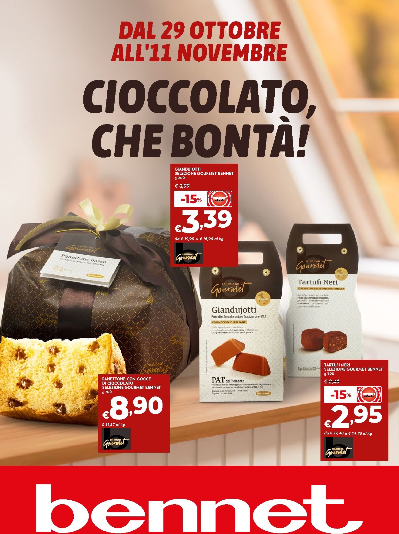 Volantino attuale di Bennet - Cioccolato, che bontà valido dal giovedì 29/10/2026 al mercoledì 11/11/2026