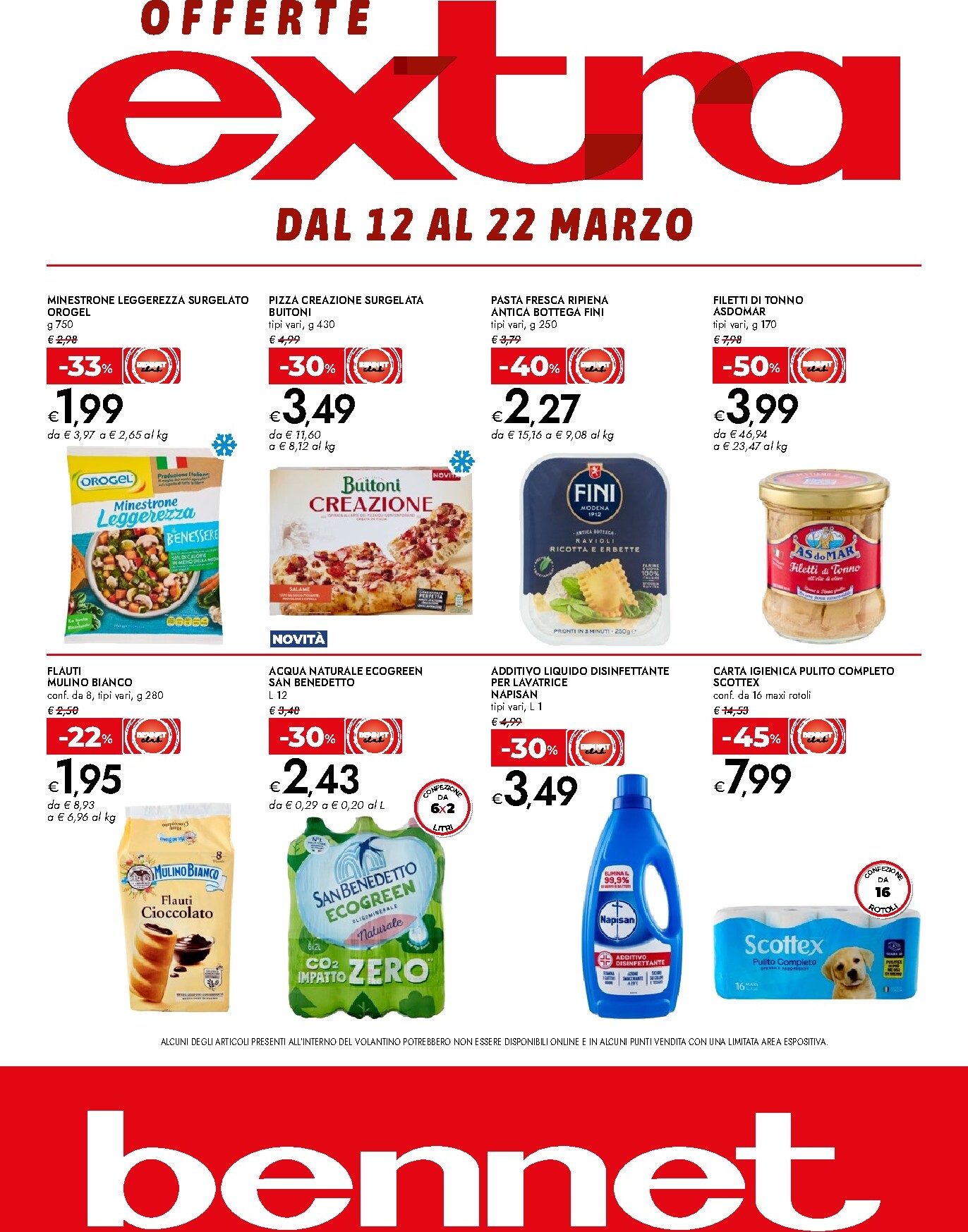 Volantino Bennet - Offerte extra valido dal 12/03/2026 al 22/03/2026