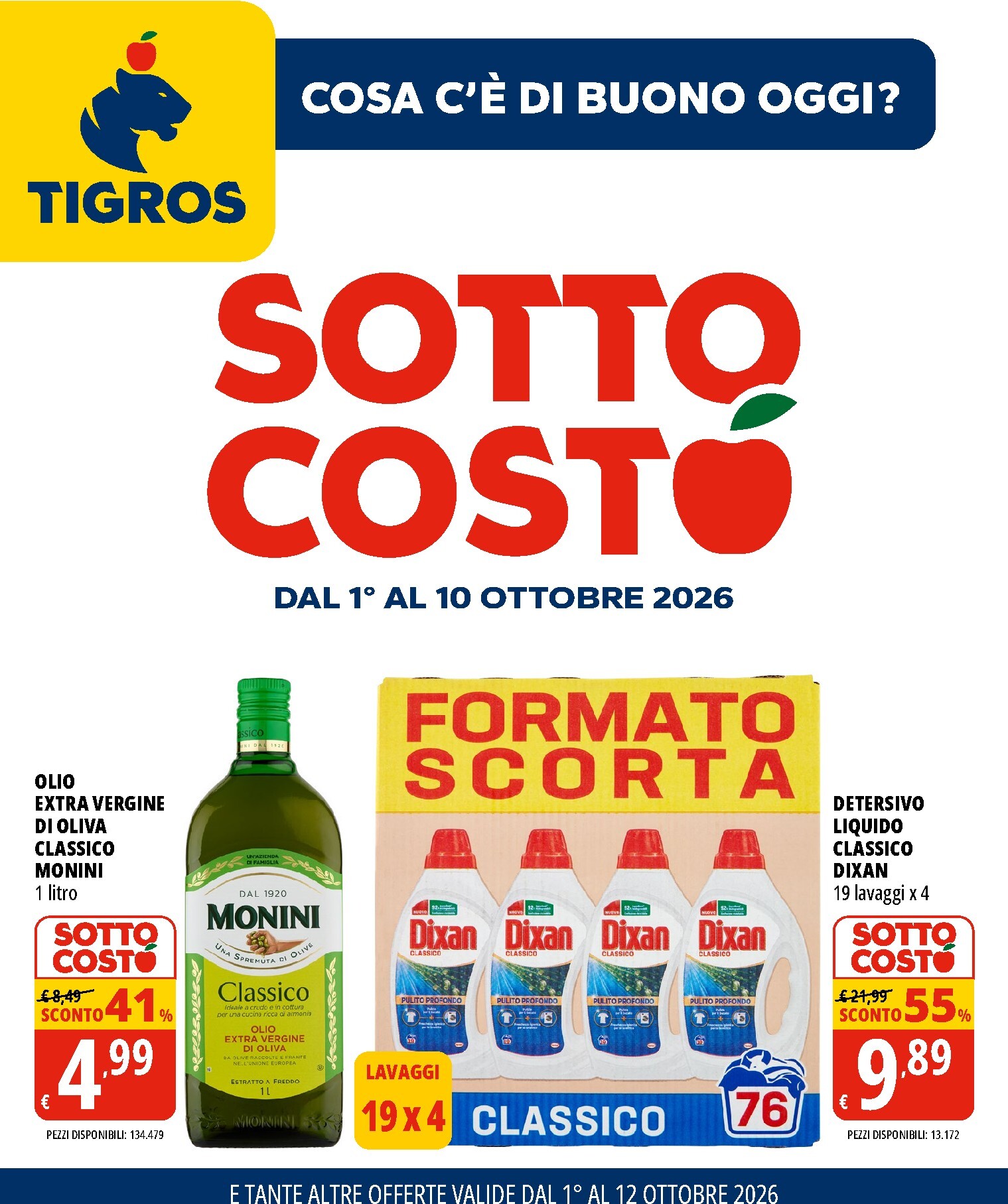 Volantino futuro Tigros valido dal giovedì 01/10/2026 al lunedì 12/10/2026