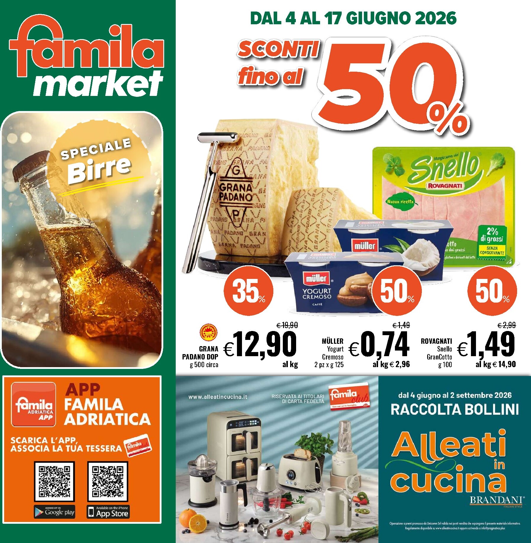 Volantino attuale di Famila Market valido dal giovedì 04/06/2026 al mercoledì 17/06/2026