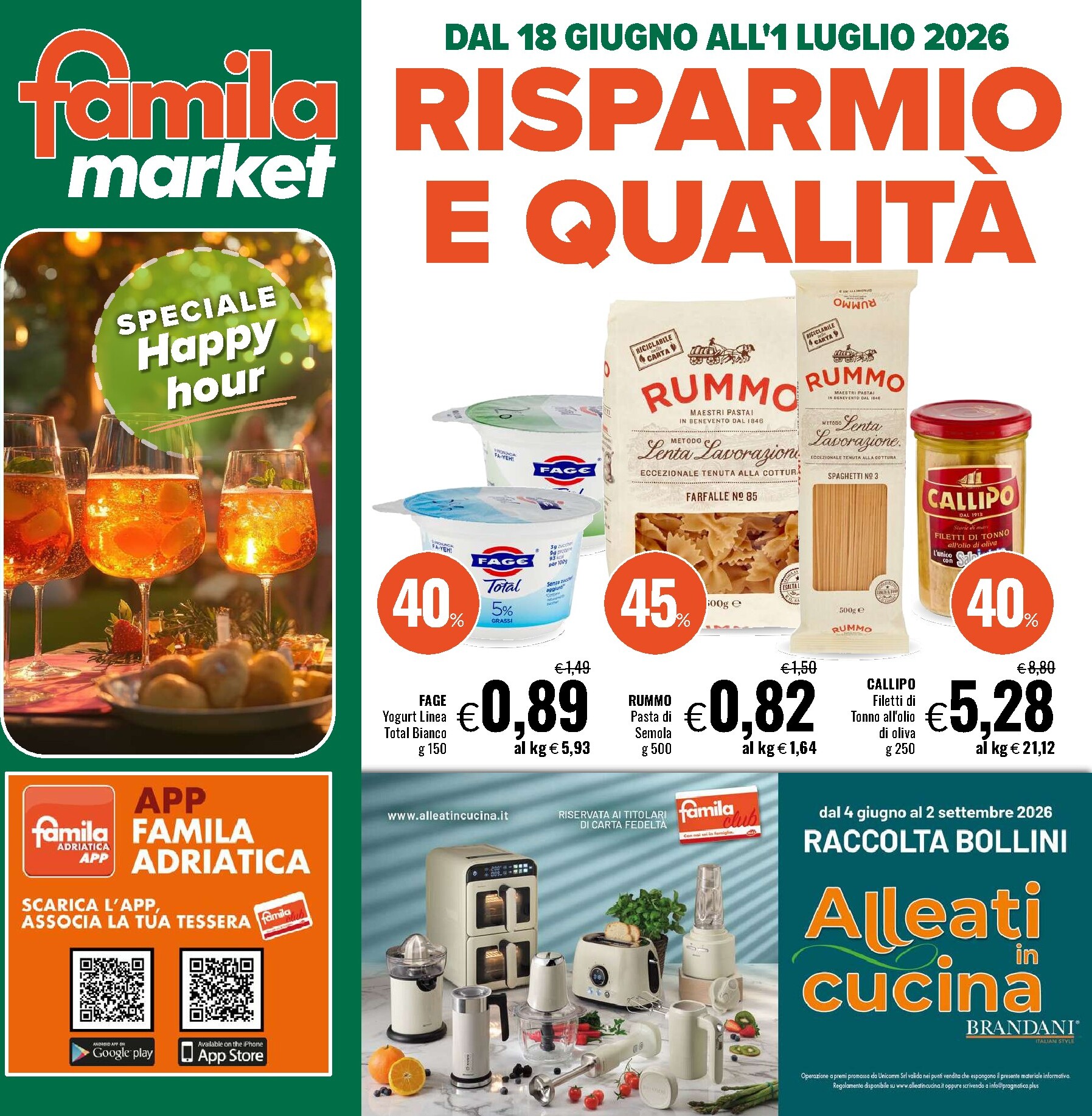 Volantino futuro Famila Market valido dal giovedì 18/06/2026 al mercoledì 01/07/2026