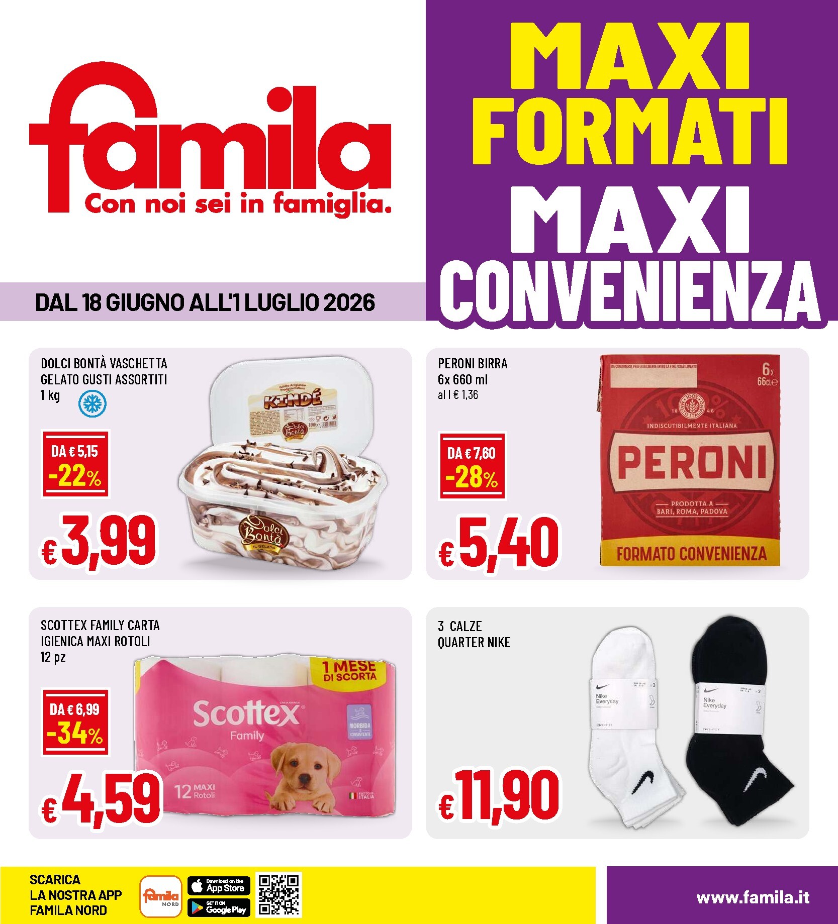 Volantino futuro Famila valido dal giovedì 18/06/2026 al mercoledì 01/07/2026
