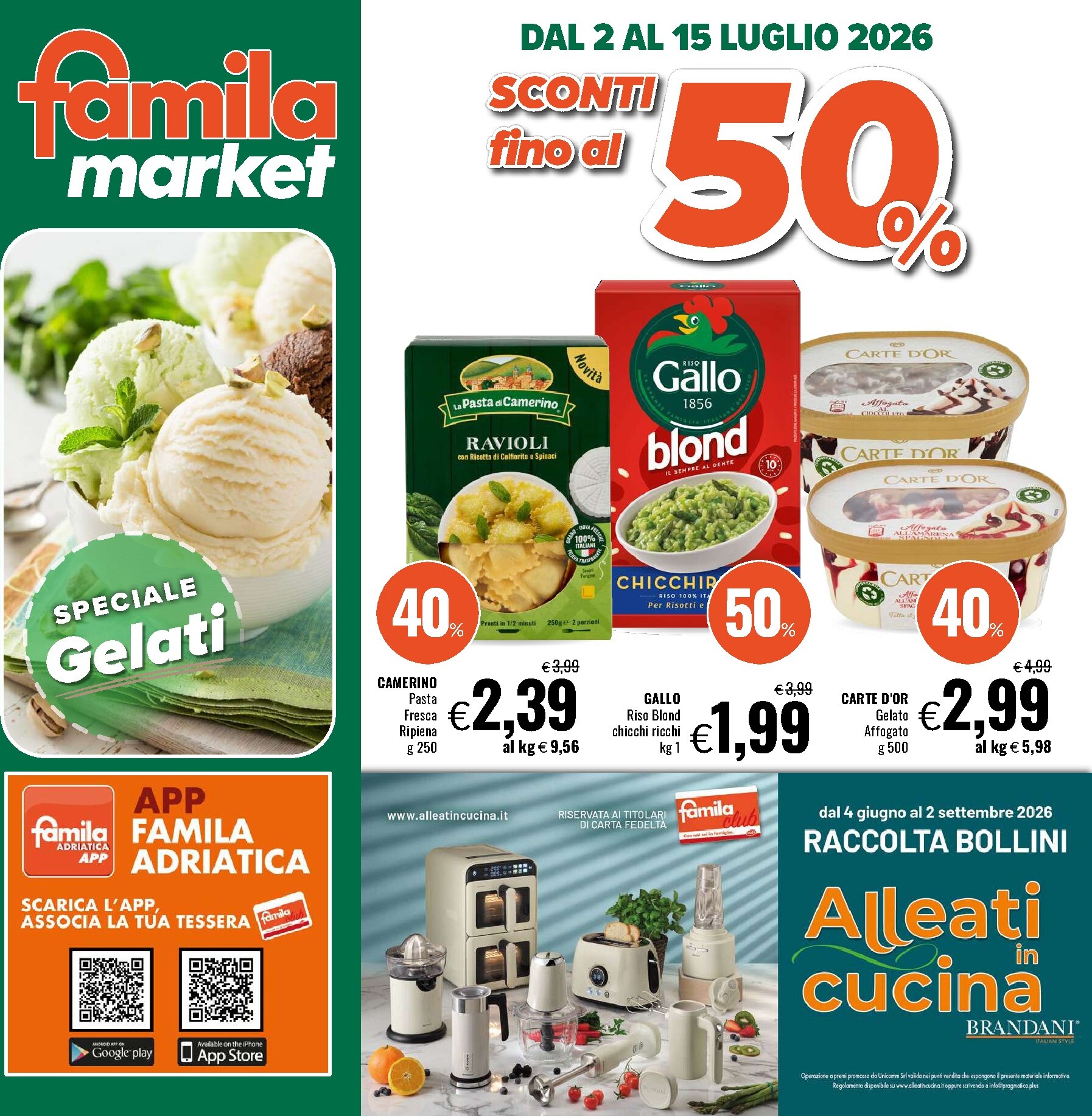 Volantino futuro Famila market valido dal giovedì 02/07/2026 al mercoledì 15/07/2026