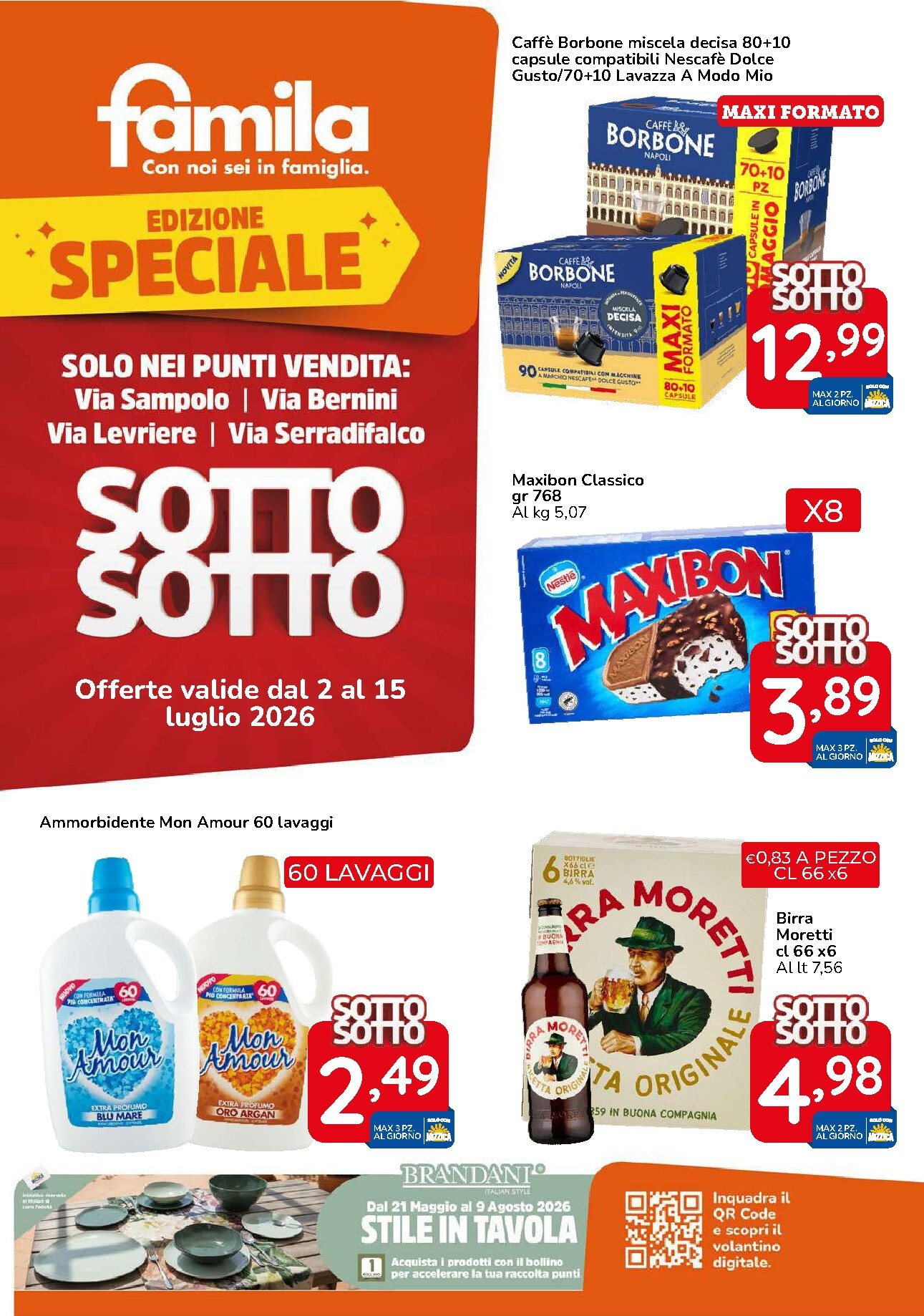 Volantino attuale di Famila - Speciale valido dal giovedì 02/07/2026 al mercoledì 15/07/2026