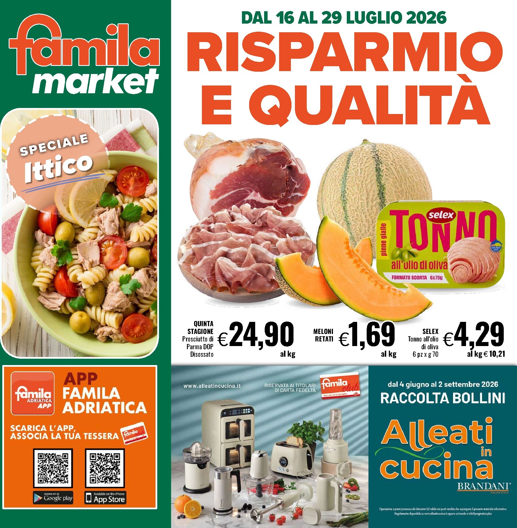 Volantino futuro Famila Market valido dal giovedì 16/07/2026 al mercoledì 29/07/2026