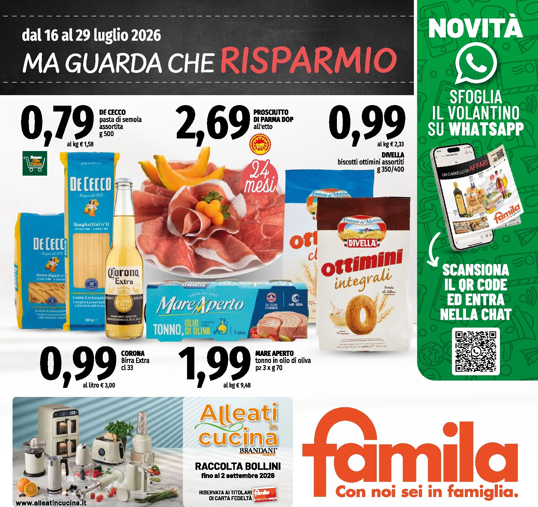 Volantino attuale di Famila - Ma Guarda che Risparmio valido dal giovedì 16/07/2026 al mercoledì 29/07/2026