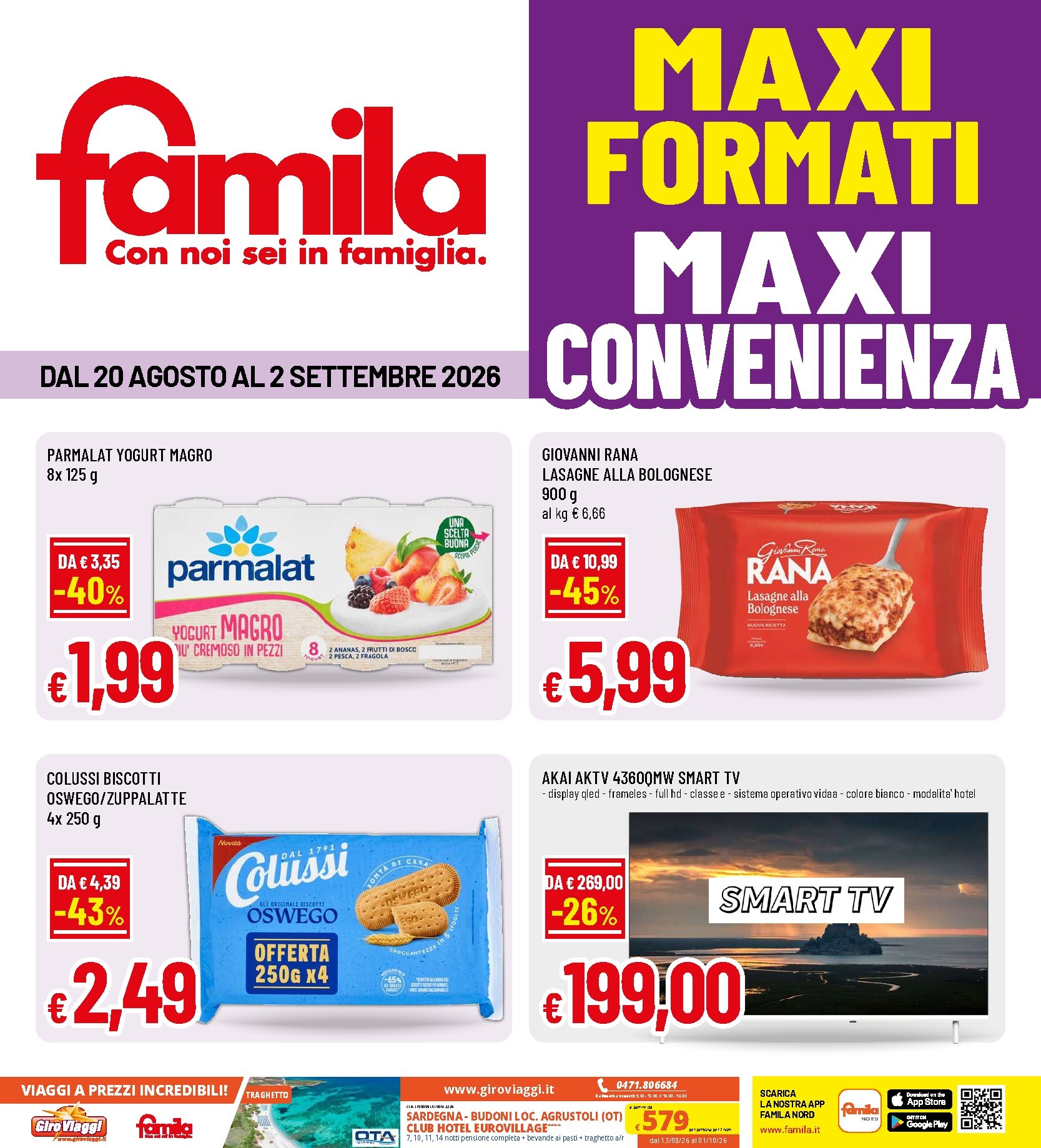 Volantino futuro Famila valido dal giovedì 20/08/2026 al mercoledì 02/09/2026