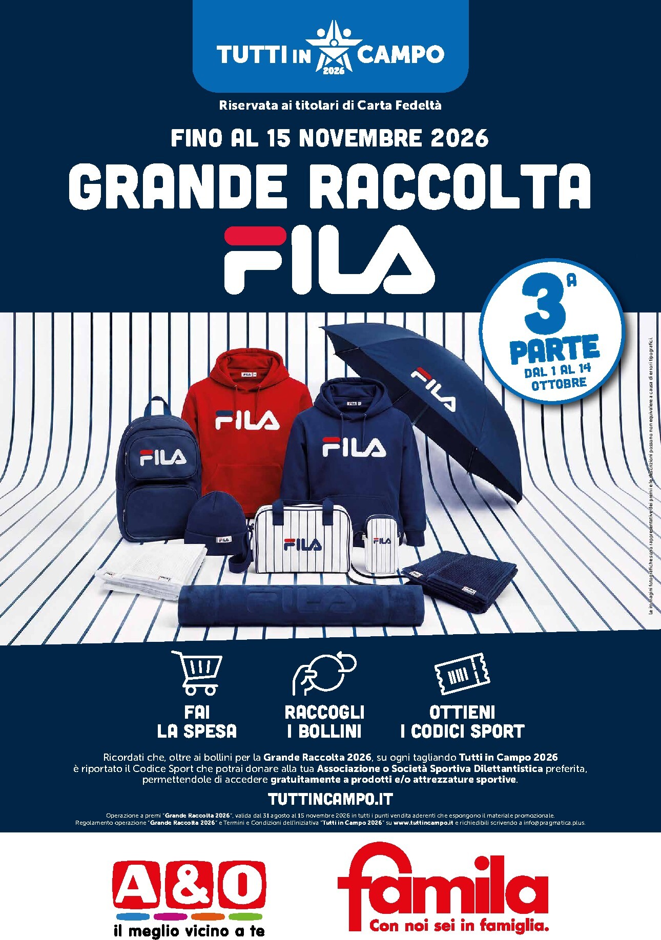 Volantino attuale di Famila - Prodotti Sponsor valido dal giovedì 01/10/2026 al domenica 15/11/2026