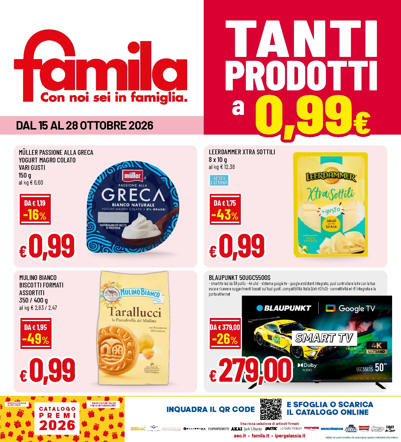 Volantino futuro Famila valido dal giovedì 15/10/2026 al mercoledì 28/10/2026