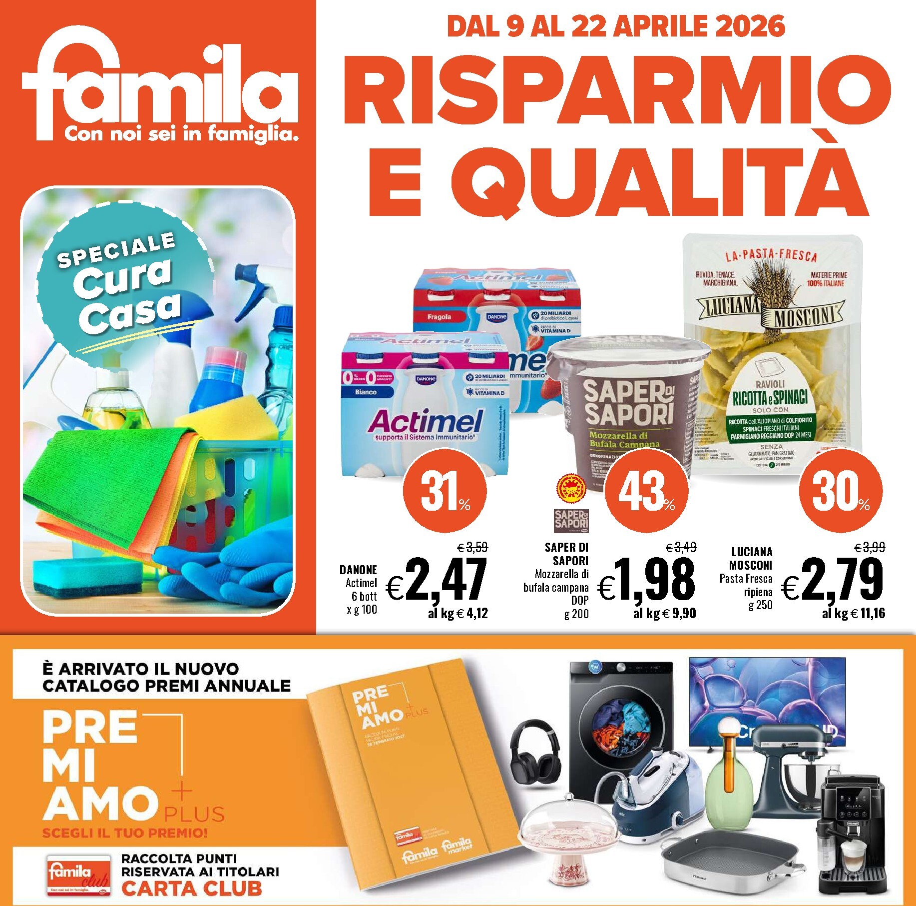 Volantino Famila valido dal 09/04/2026 al 22/04/2026