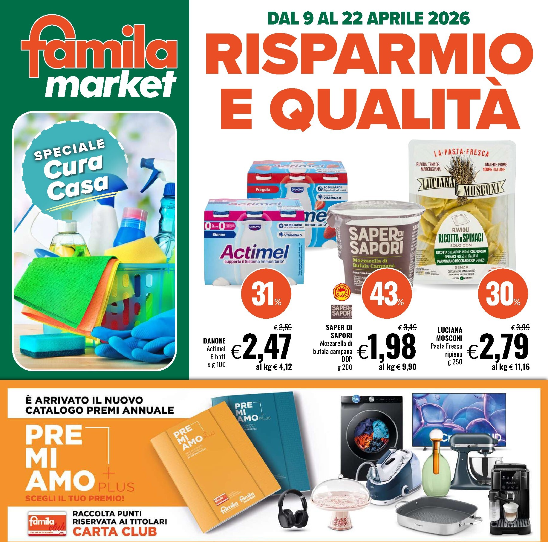 Volantino Famila market valido dal 09/04/2026 al 22/04/2026