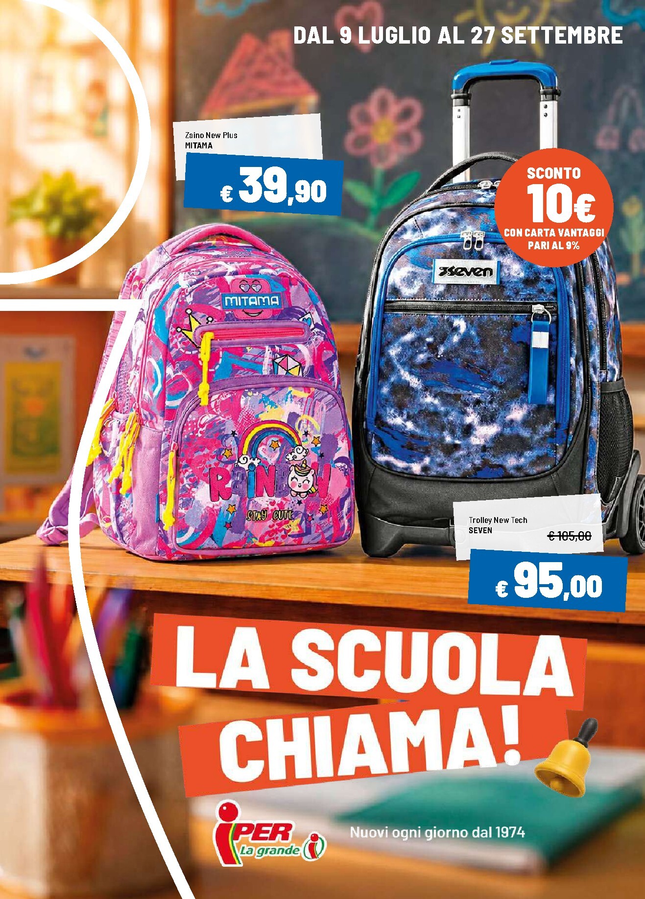 Volantino attuale di Iper - La Scuola Chiama valido dal giovedì 09/07/2026 al domenica 27/09/2026