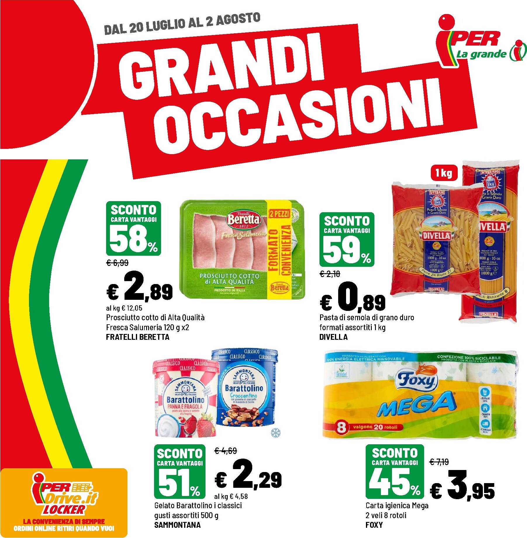 Volantino attuale di Iper valido dal lunedì 20/07/2026 al domenica 02/08/2026