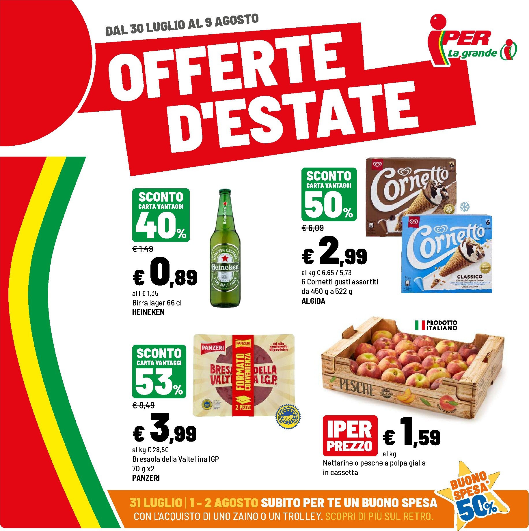 Volantino attuale di Iper valido dal giovedì 30/07/2026 al domenica 09/08/2026