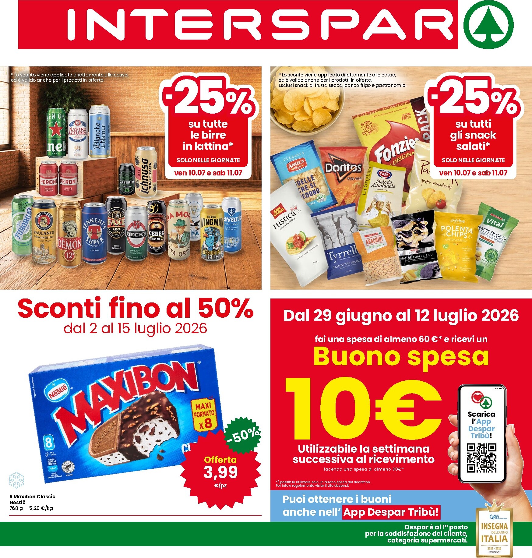 Volantino attuale di INTERSPAR valido dal giovedì 02/07/2026 al mercoledì 15/07/2026