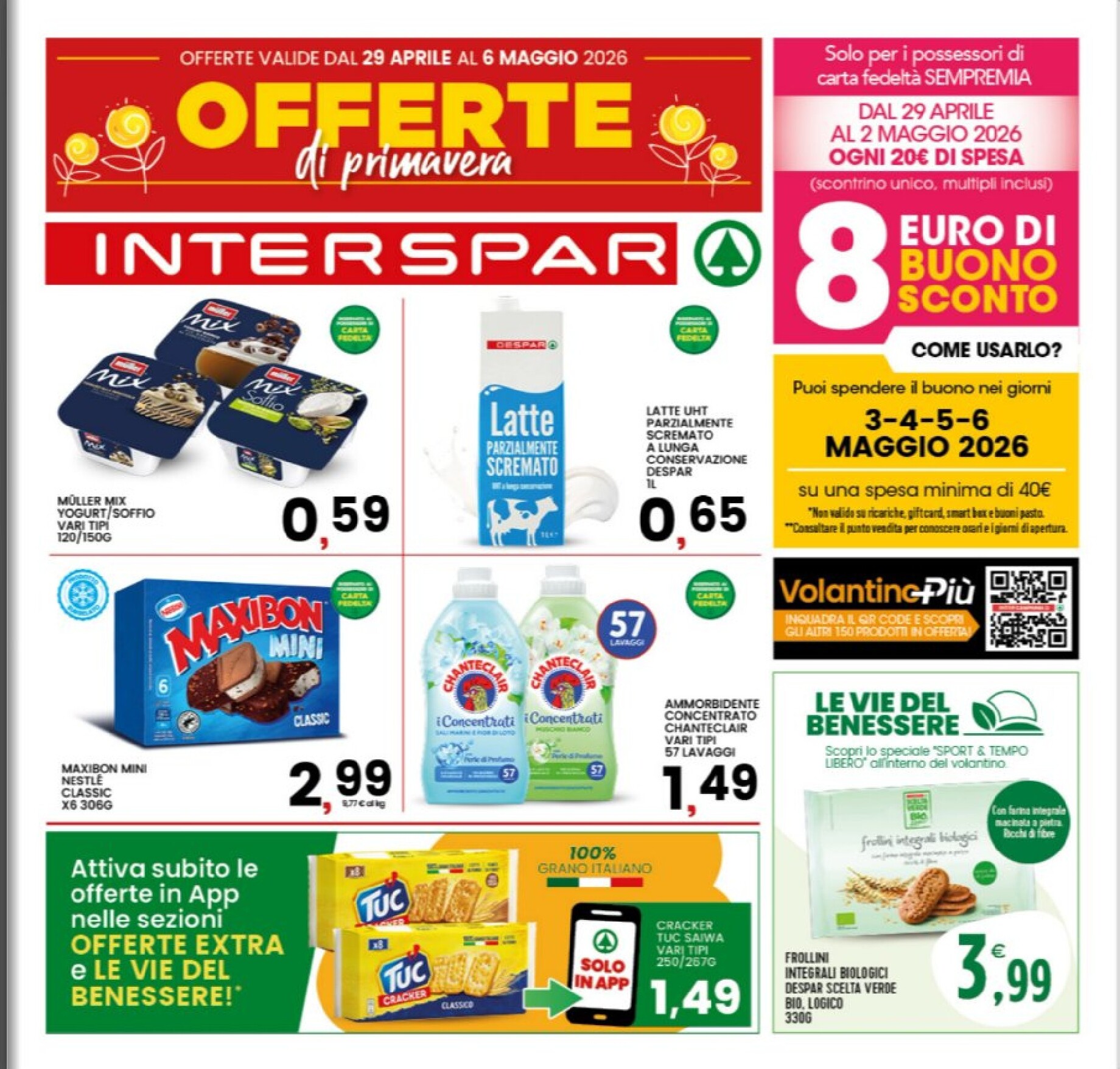 Volantino attuale di INTERSPAR valido dal mercoledì 29/04/2026 al mercoledì 06/05/2026