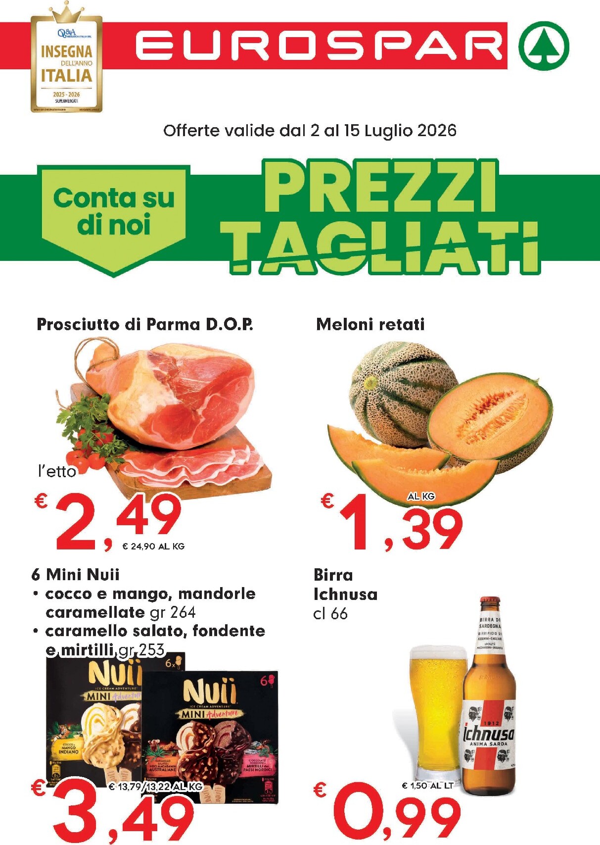 Volantino futuro Eurospar valido dal giovedì 02/07/2026 al mercoledì 15/07/2026
