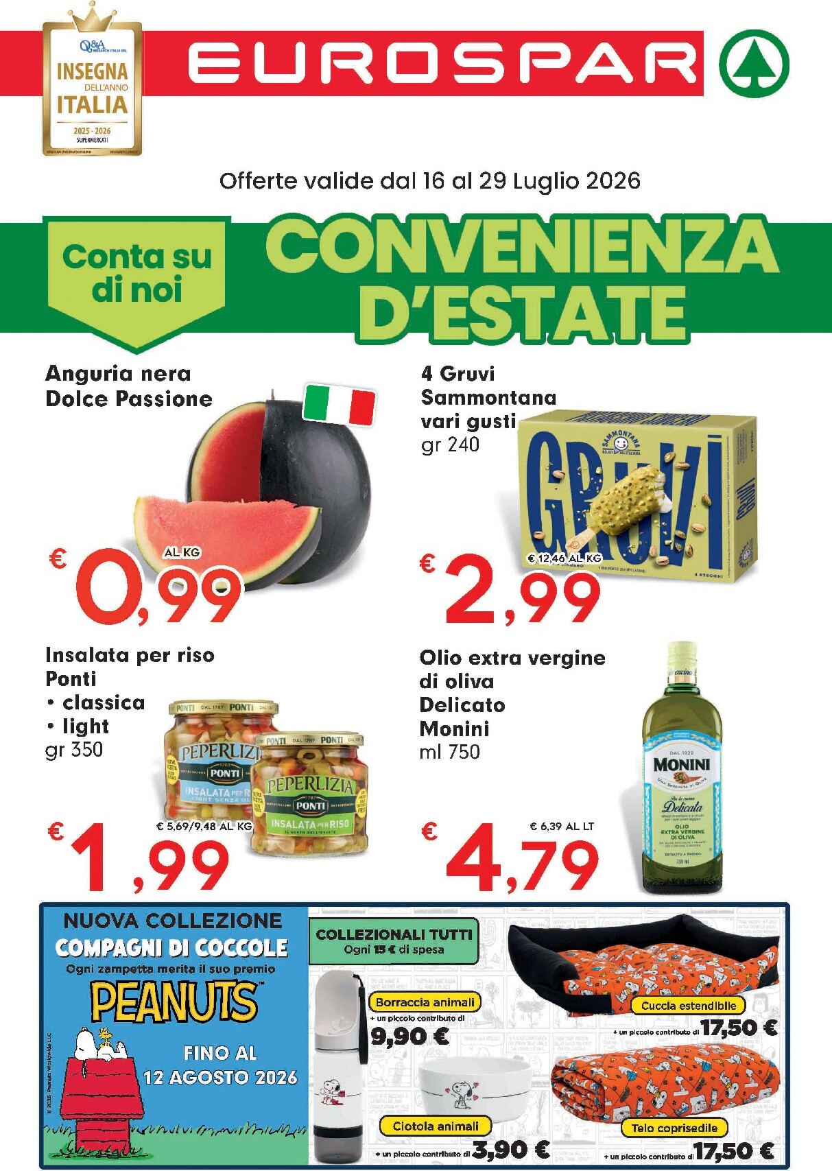 Volantino futuro Eurospar valido dal giovedì 16/07/2026 al mercoledì 29/07/2026