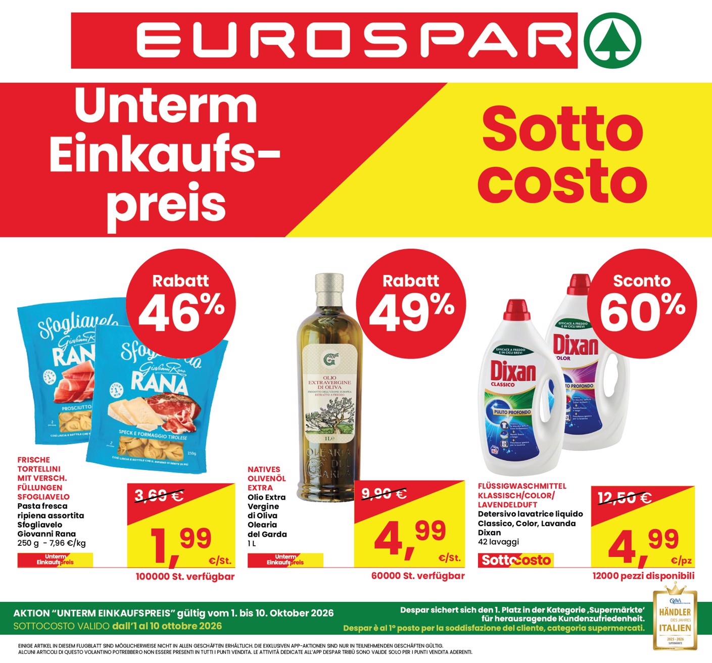 Volantino attuale di Eurospar - Deutch valido dal giovedì 01/10/2026 al sabato 10/10/2026