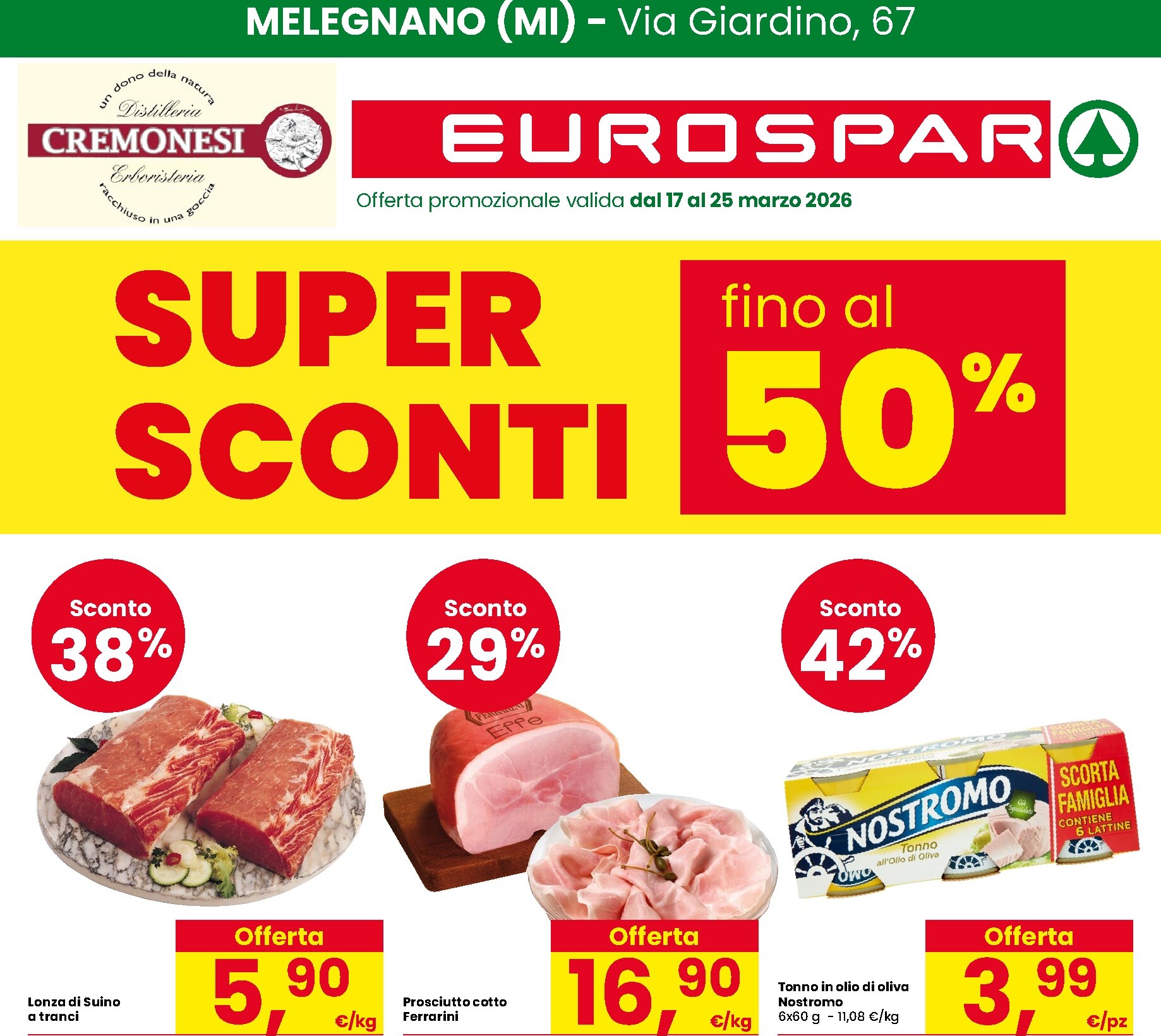 Volantino Eurospar valido dal 17/03/2026 al 25/03/2026