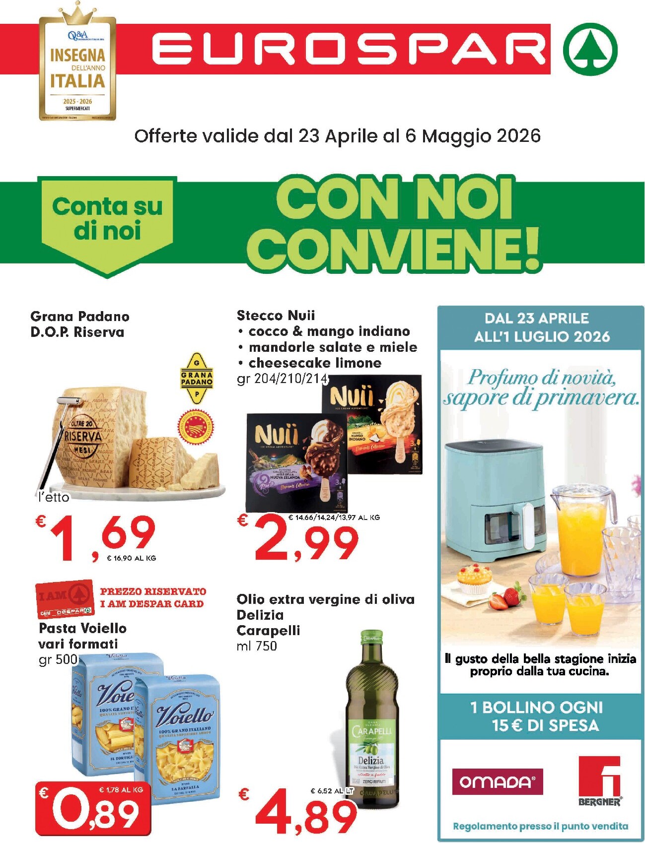 Volantino attuale di Eurospar valido dal giovedì 23/04/2026 al mercoledì 06/05/2026