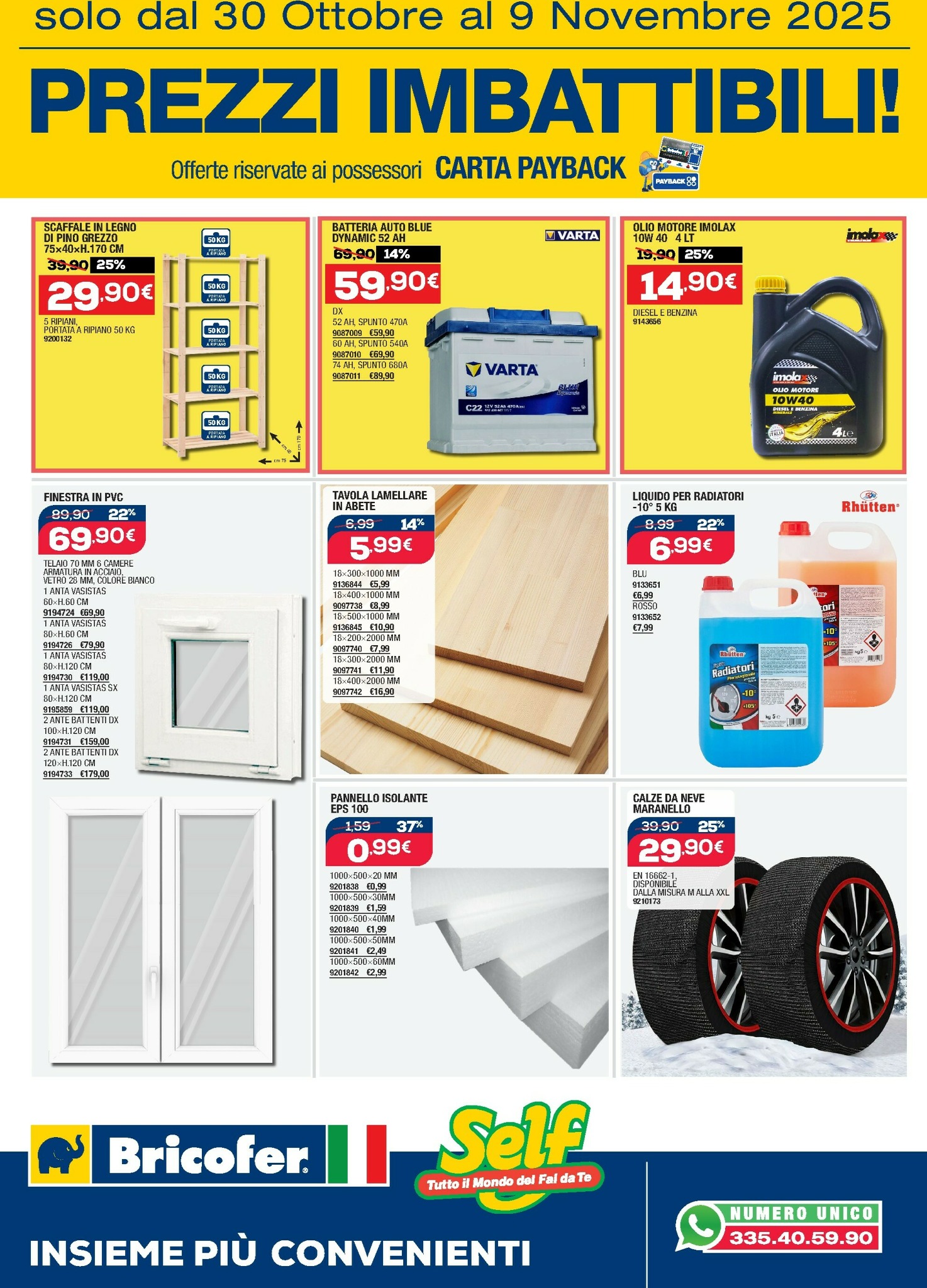 Volantino Bricofer valido dal 30/10 al 09/11