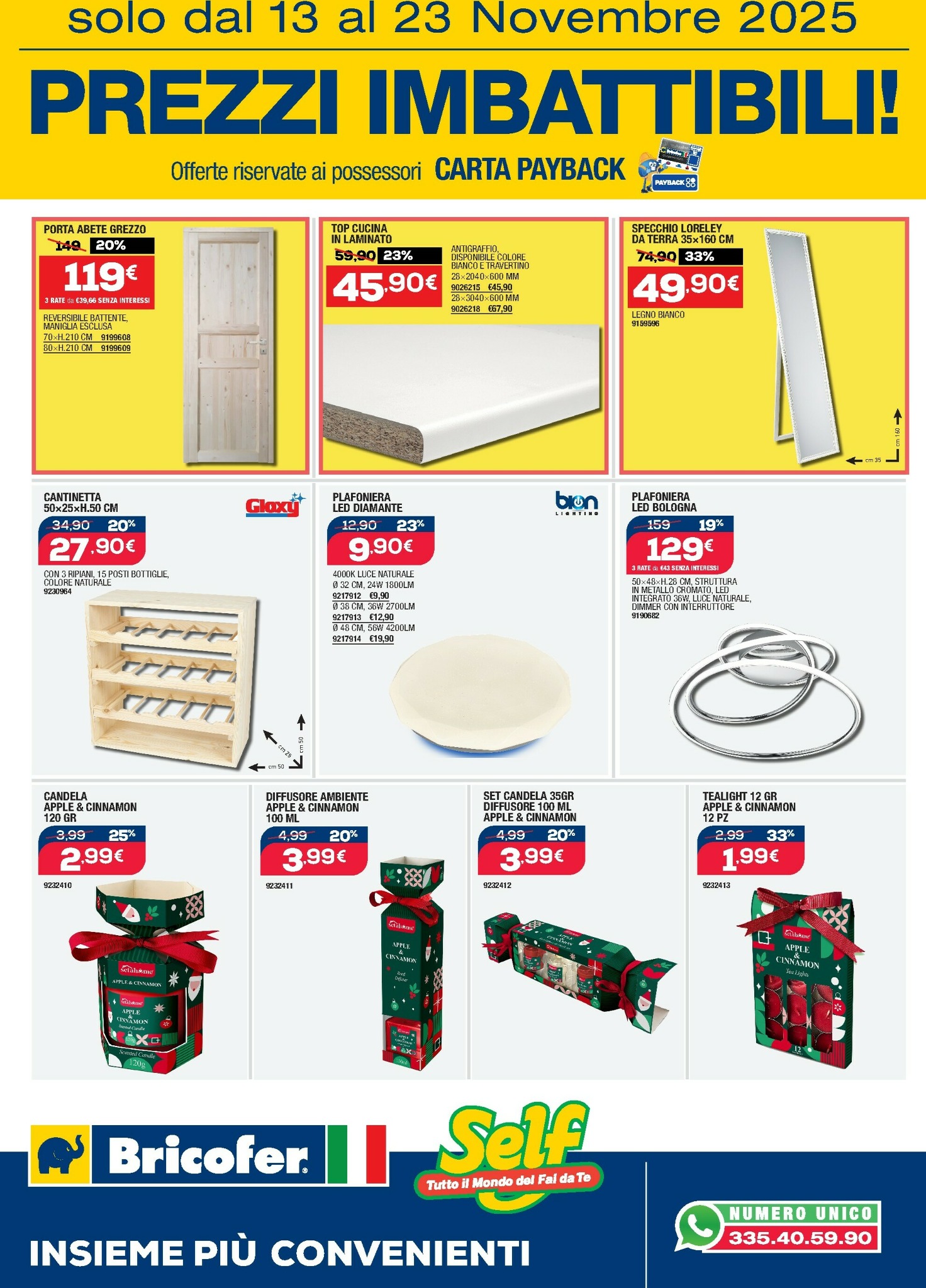 Volantino Bricofer valido dal 13/11 al 23/11