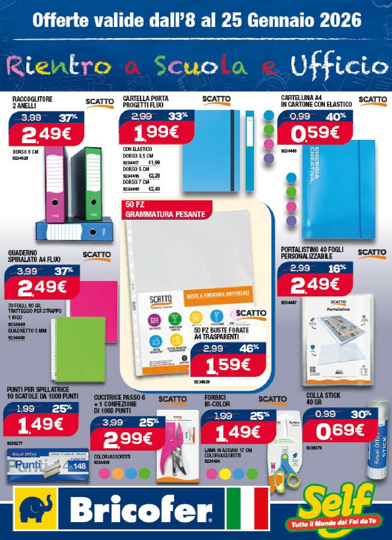 Volantino Bricofer valido dal 08/01 al 25/01