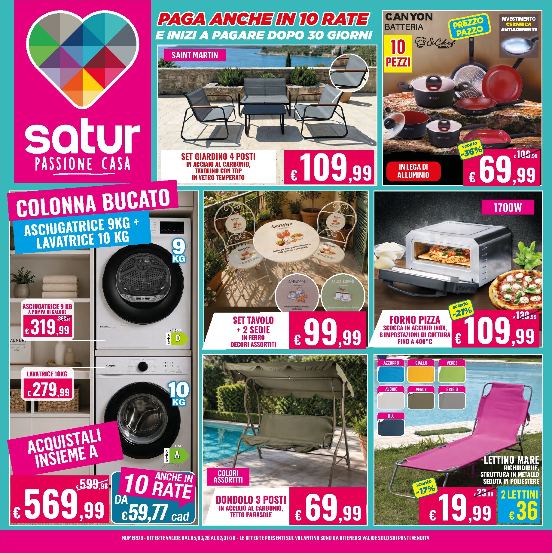 Volantino attuale di Satur valido dal venerdì 05/06/2026 al giovedì 02/07/2026