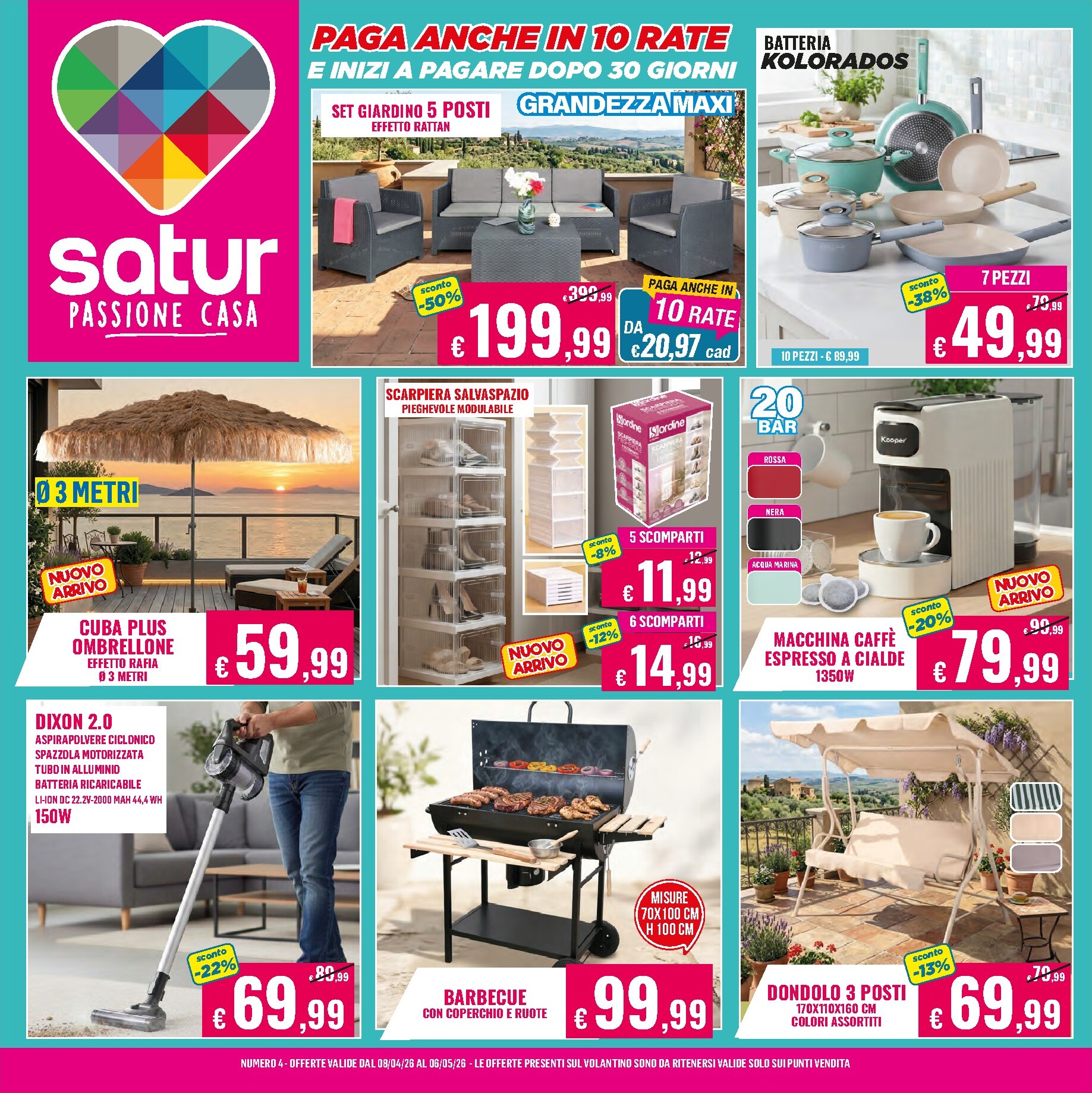 Volantino attuale di Satur valido dal mercoledì 08/04/2026 al mercoledì 06/05/2026