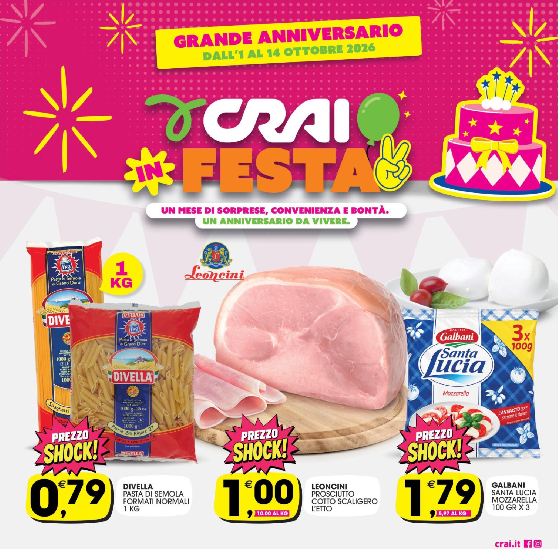 Volantino attuale di Crai - Palermo, Sicilia valido dal giovedì 01/10/2026 al mercoledì 14/10/2026