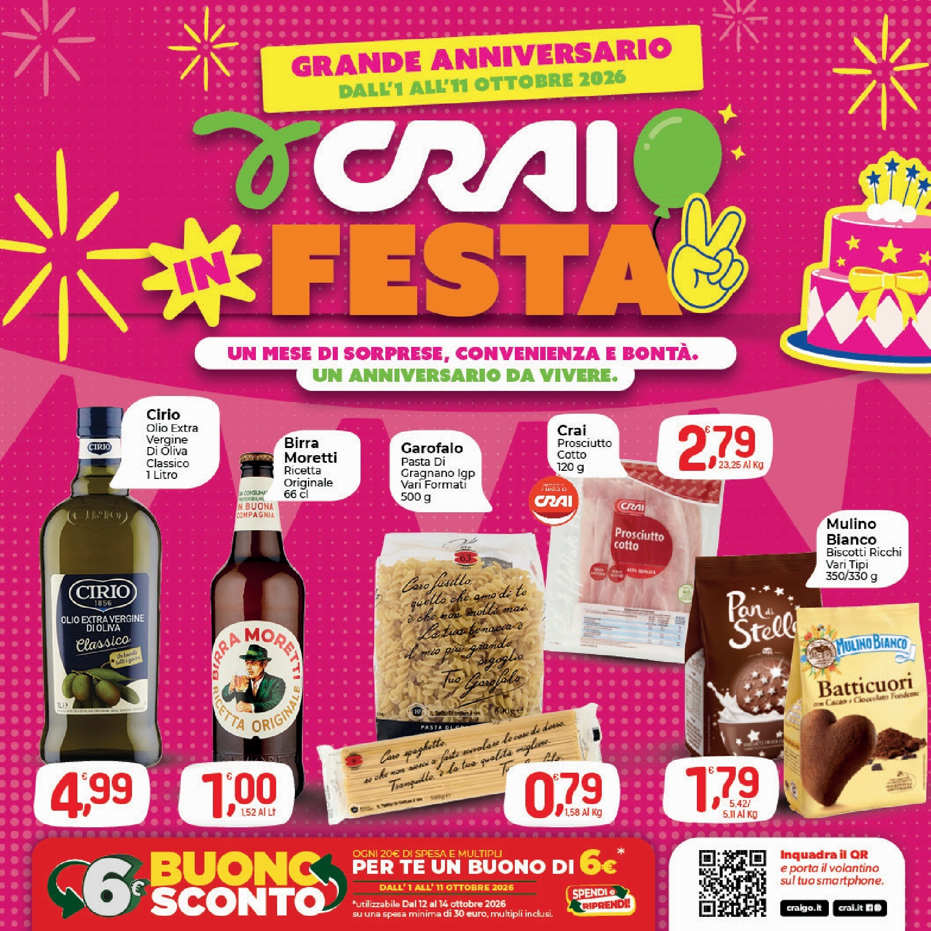 Volantino attuale di Crai - Salerno, Campania valido dal giovedì 01/10/2026 al domenica 11/10/2026