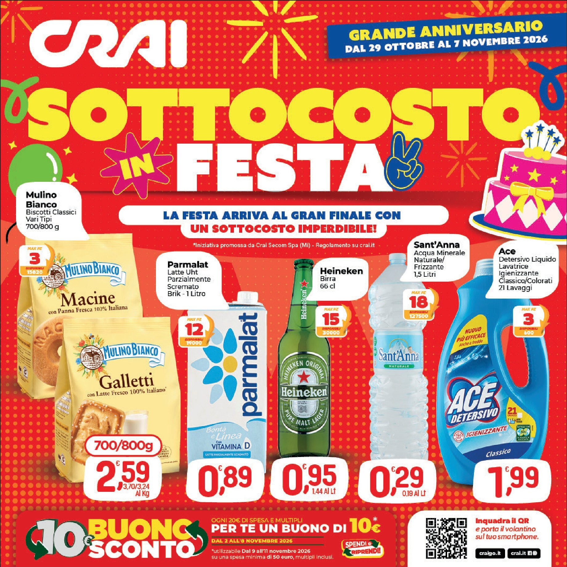 Volantino futuro Crai - Villa di Chiavenna — Lombardia valido dal giovedì 29/10/2026 al sabato 07/11/2026
