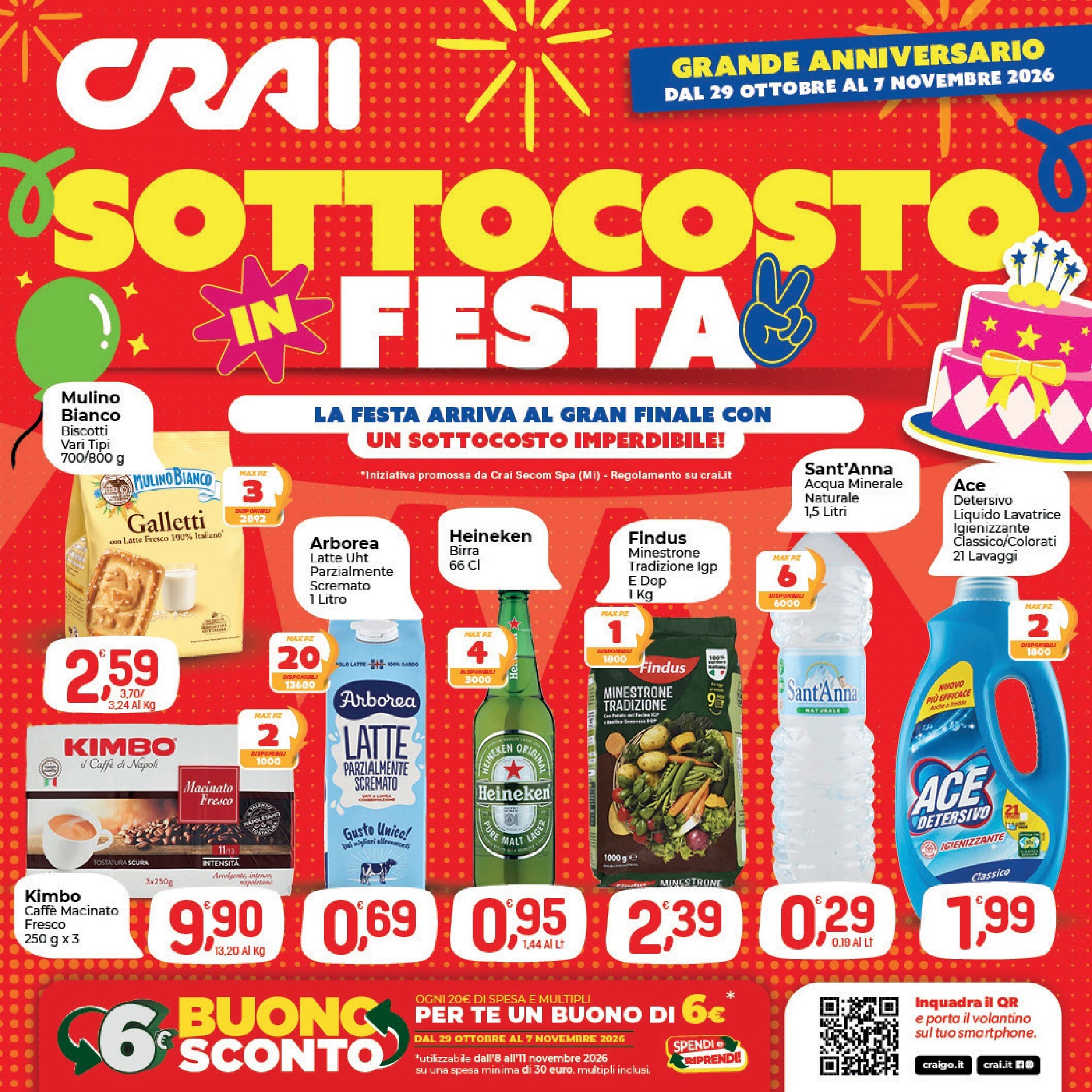 Volantino attuale di Crai - Salerno valido dal giovedì 29/10/2026 al sabato 07/11/2026