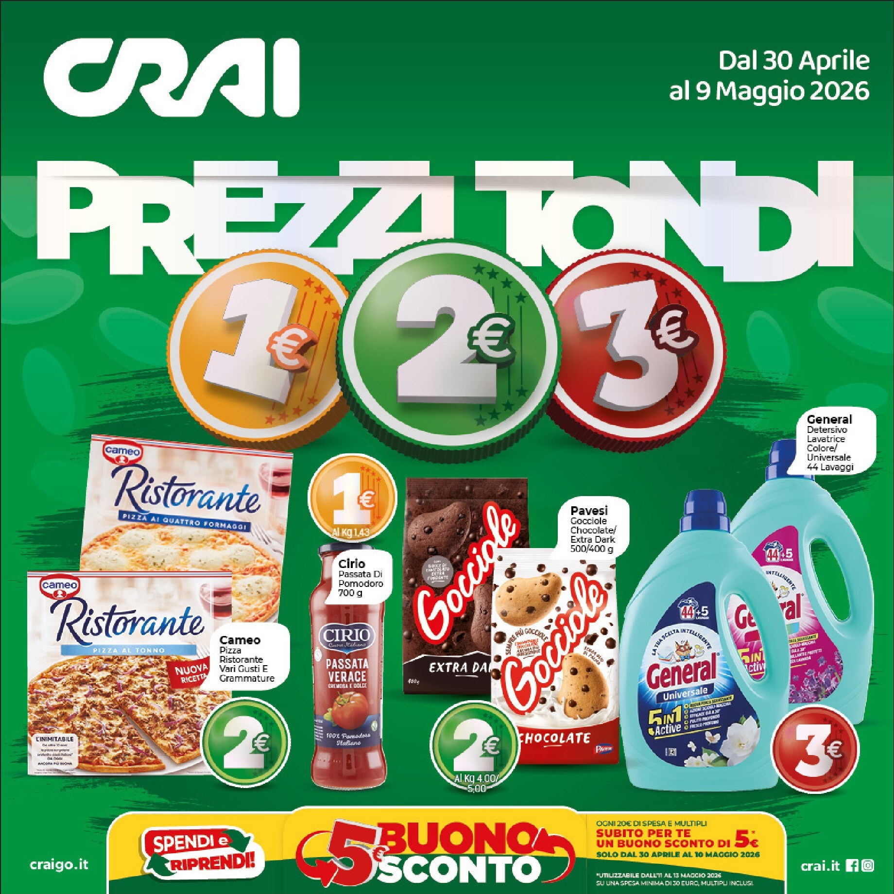 Volantino futuro Crai valido dal giovedì 30/04/2026 al sabato 09/05/2026