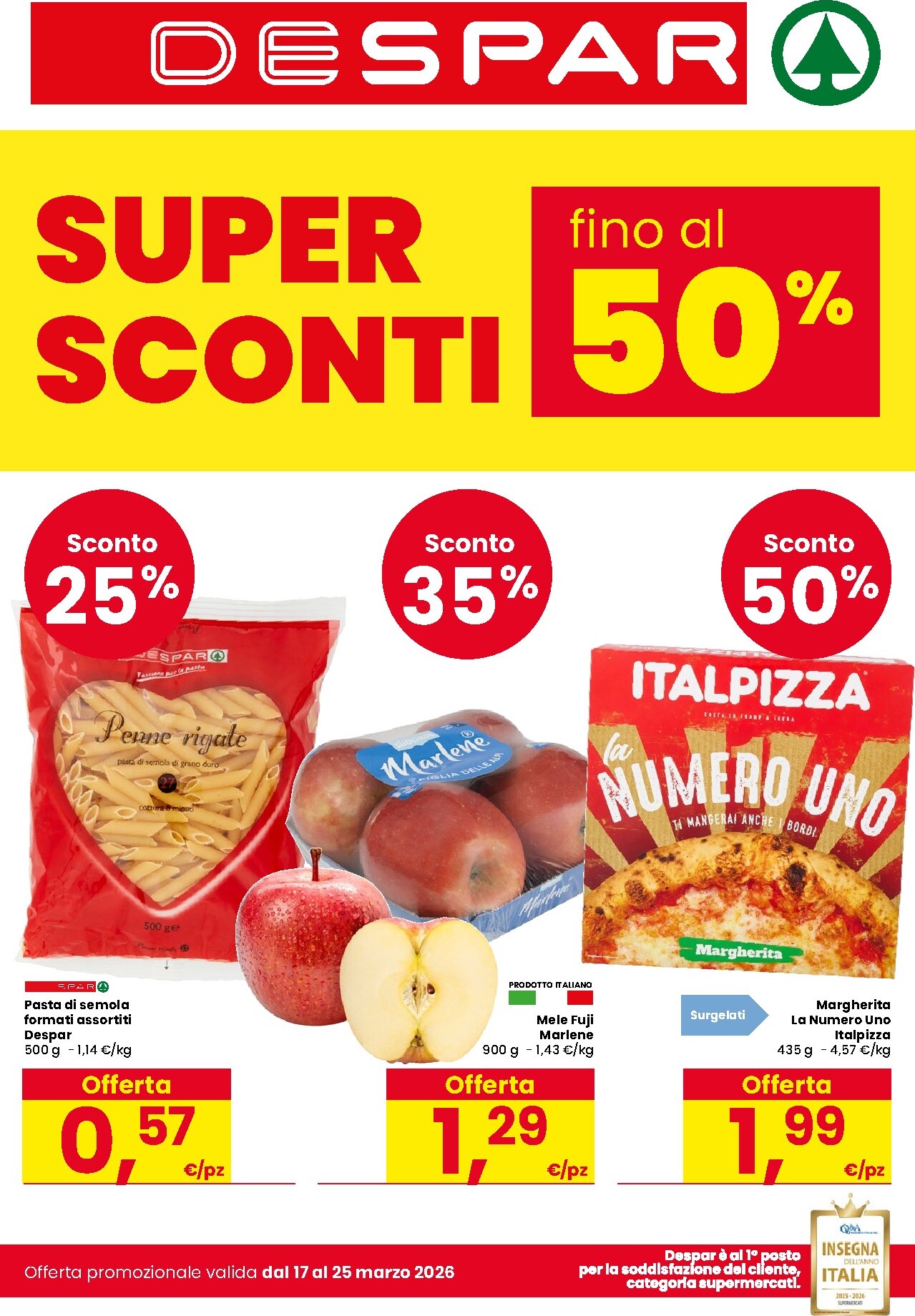 Volantino Despar valido dal 17/03/2026 al 25/03/2026