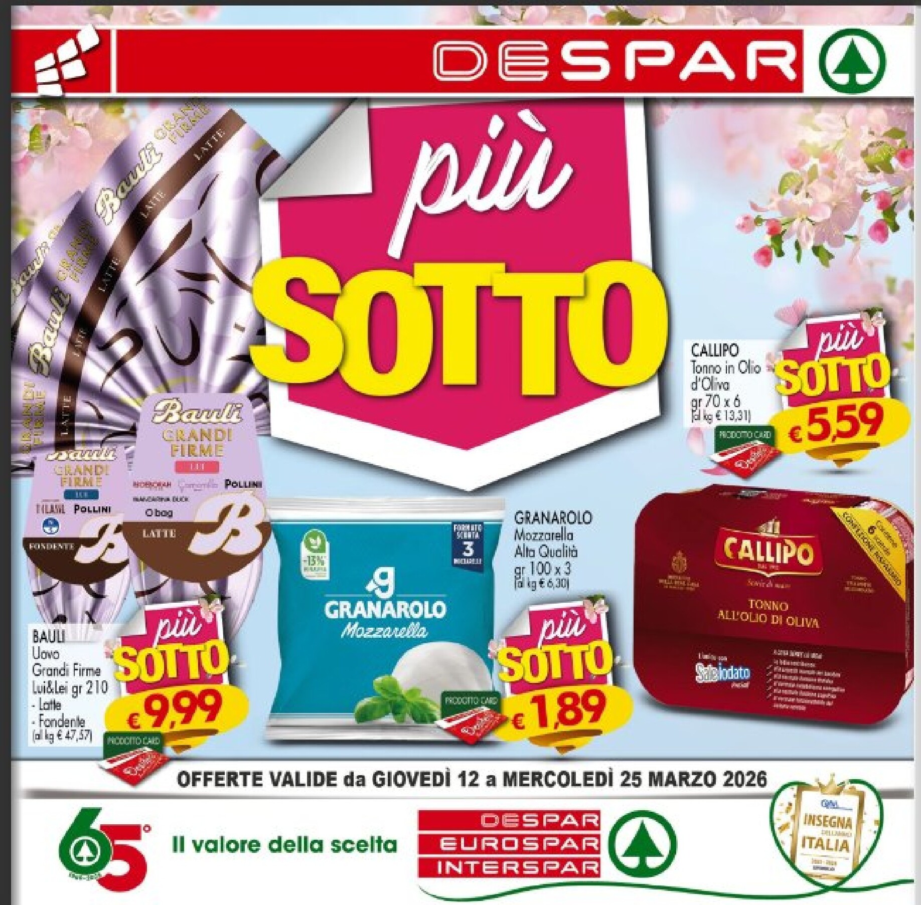 Volantino Despar valido dal 12/03/2026 al 25/03/2026
